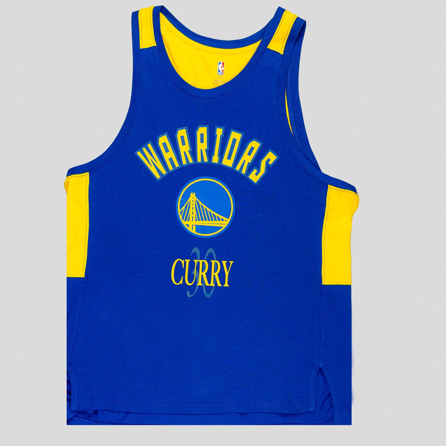 OUTER STUFF NBA PURE SHOOTER CB COTTON TANK GOLDEN STATE WARRIORS CURRY STEPHEN BLUE/YELLOW