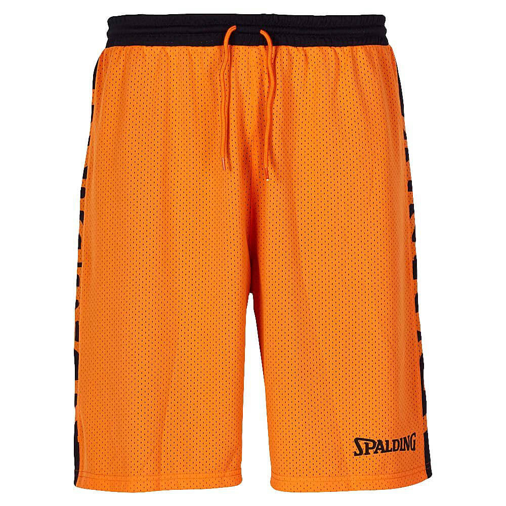 Basketbalové obojstranné šortky Spalding Essential Reversible Shorts oranžová/čierna