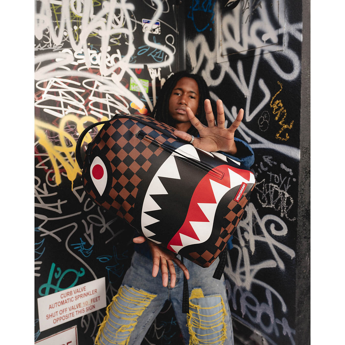 Sprayground The Hangover Shark Backpack Brown