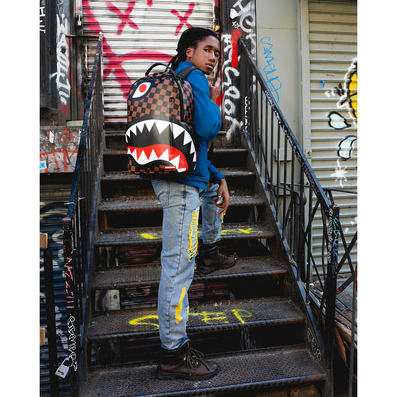 Sprayground The Hangover Shark Backpack Brown