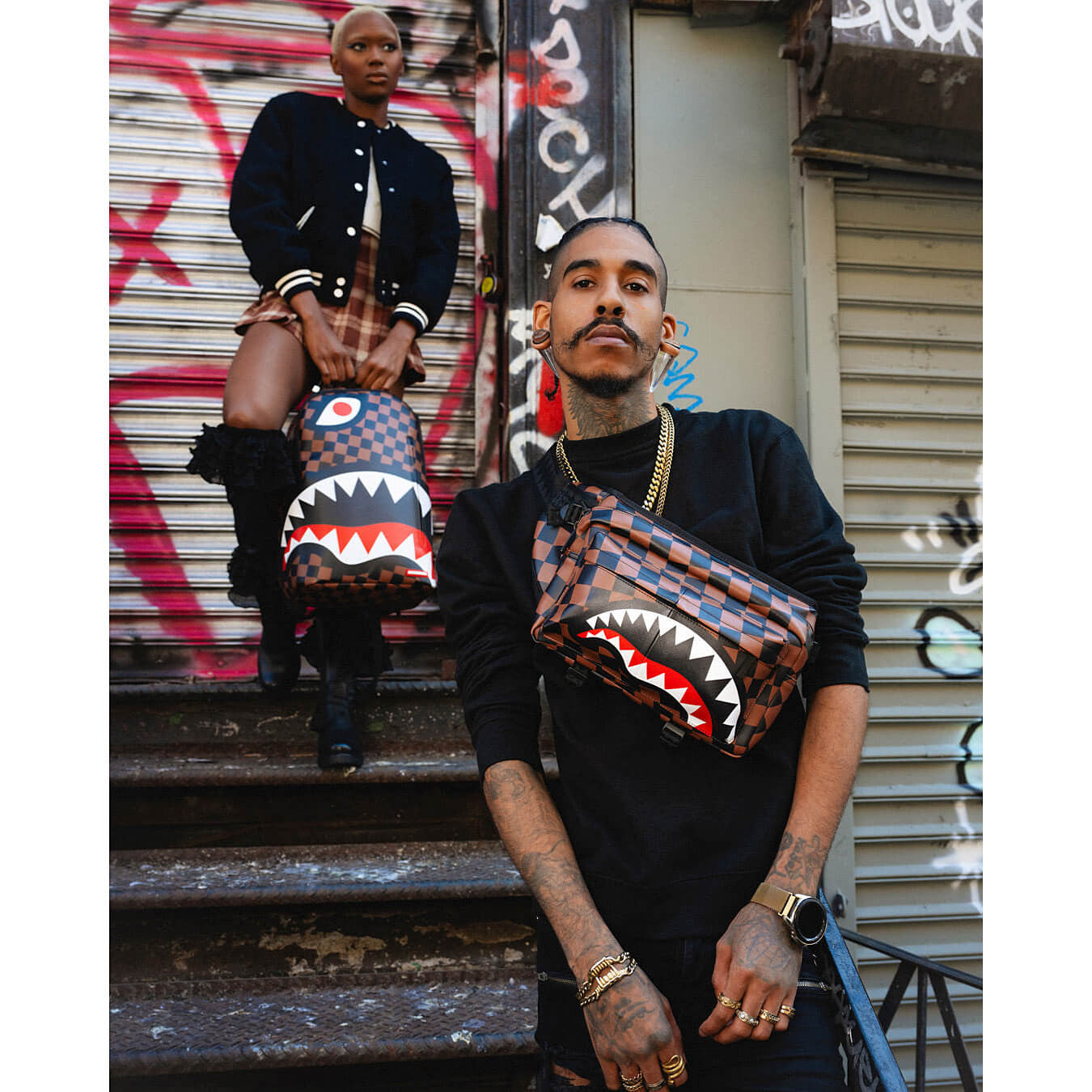 Sprayground The Hangover Shark Backpack Brown