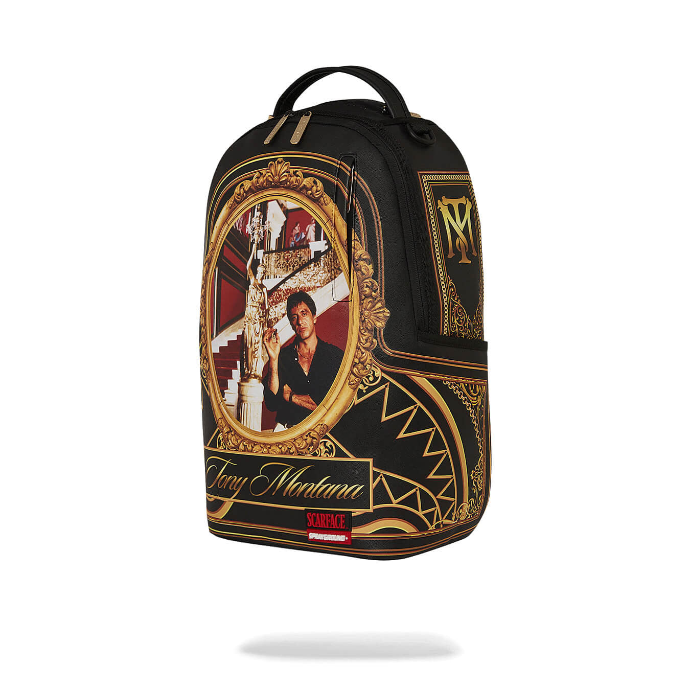 Sprayground Backpack Scarface Stairs Backpack Black Black