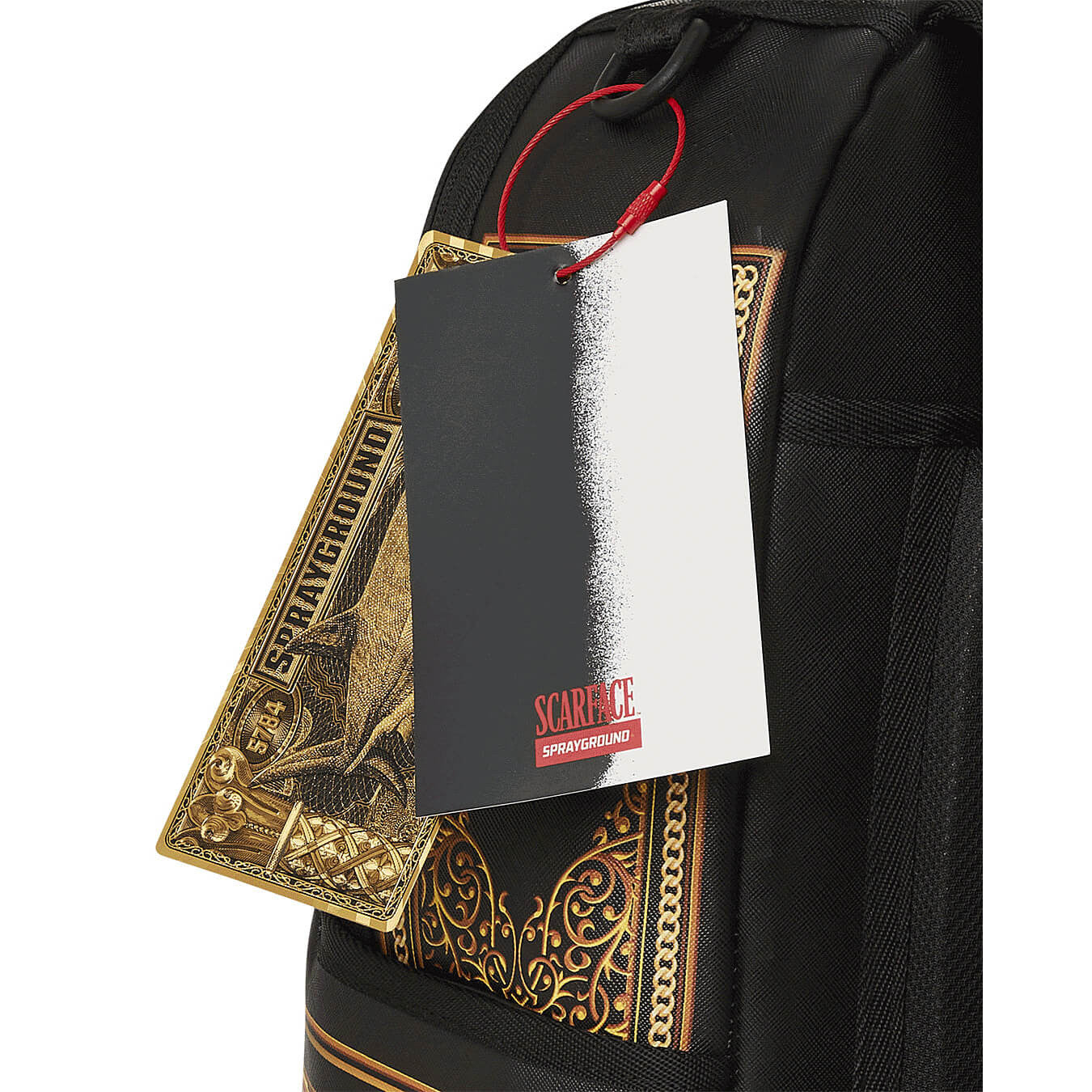 Sprayground Backpack Scarface Stairs Backpack Black Black