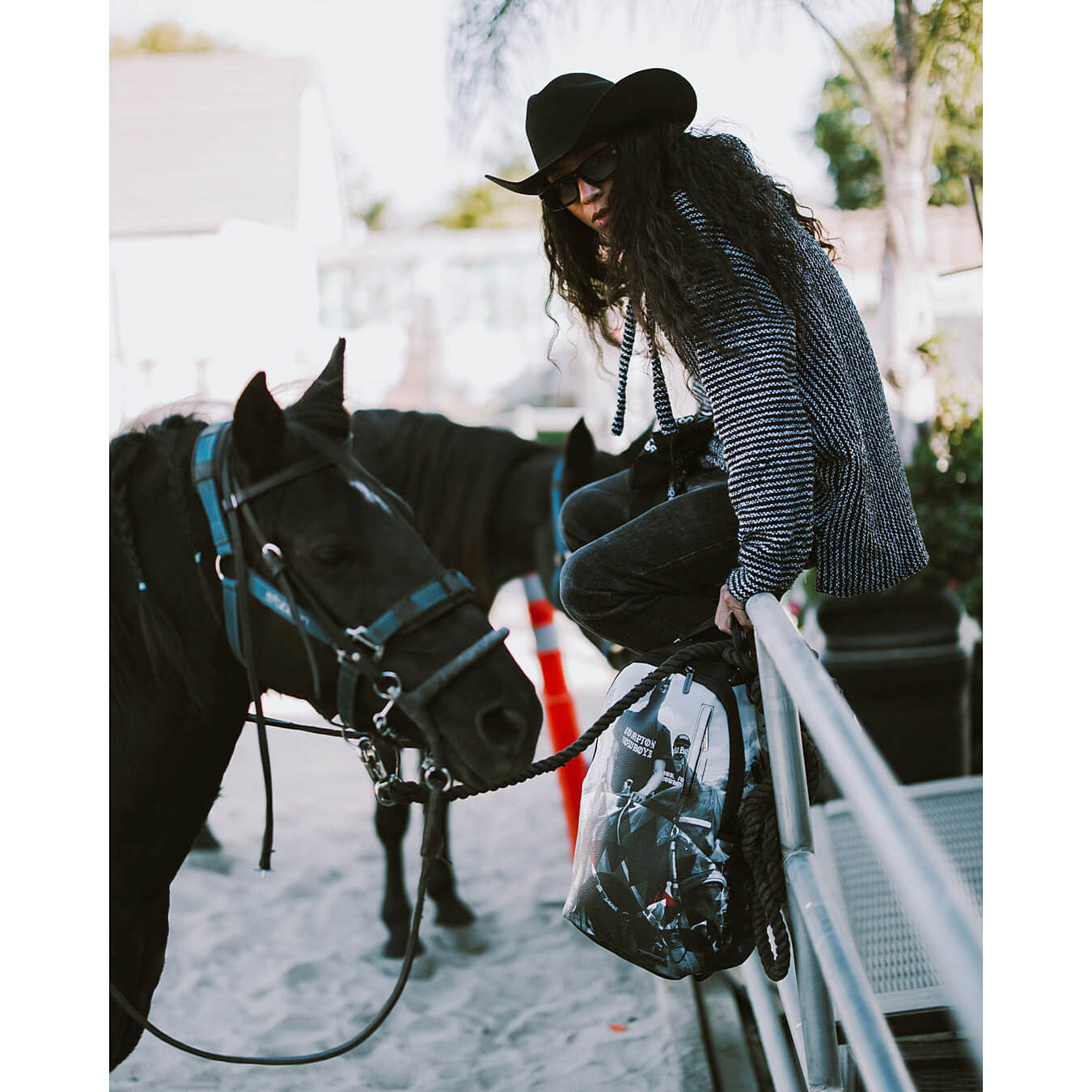 Batoh Sprayground Compton Cowboys Ride Alone Backpack čierny