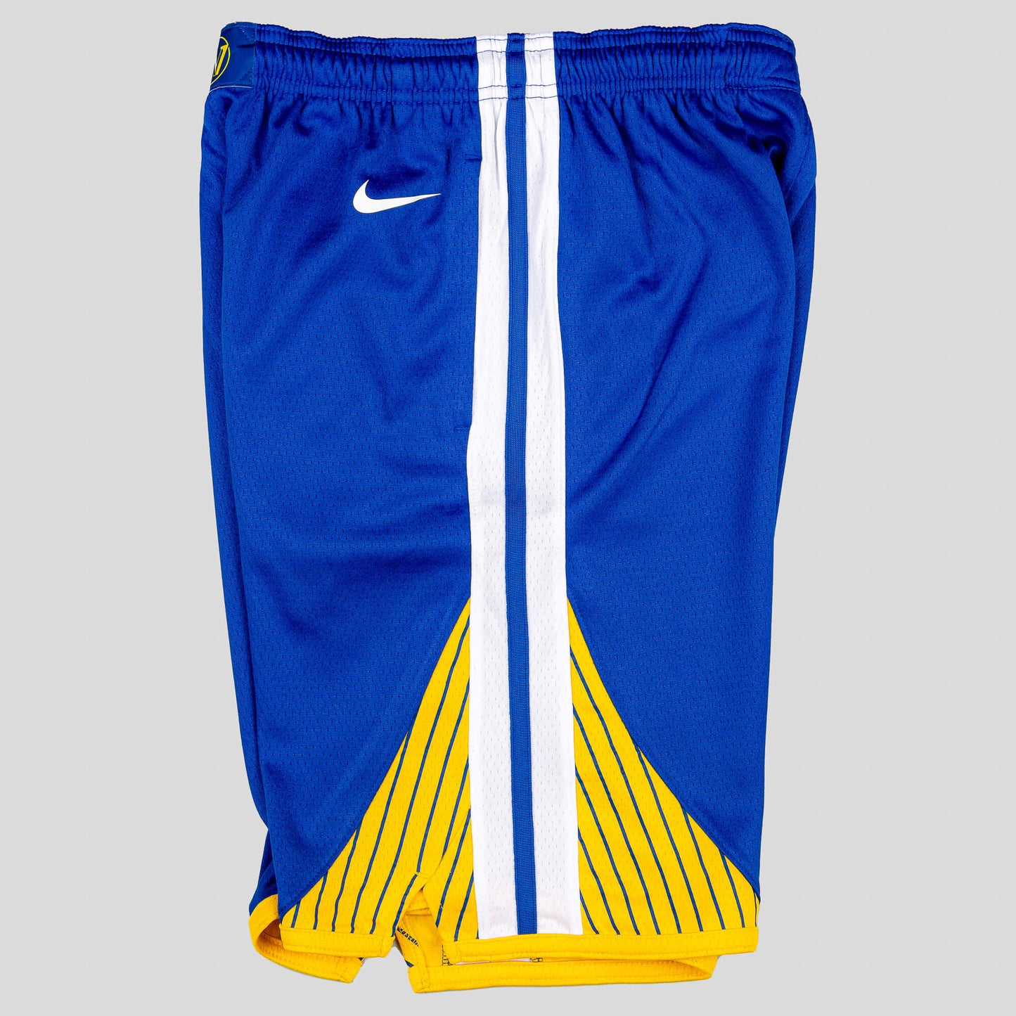 Detské basketbalové šortky Nike NBA Boys Icon Swingman Short Golden State Warriors (od 8 do 20 rokov) modrá/žltá