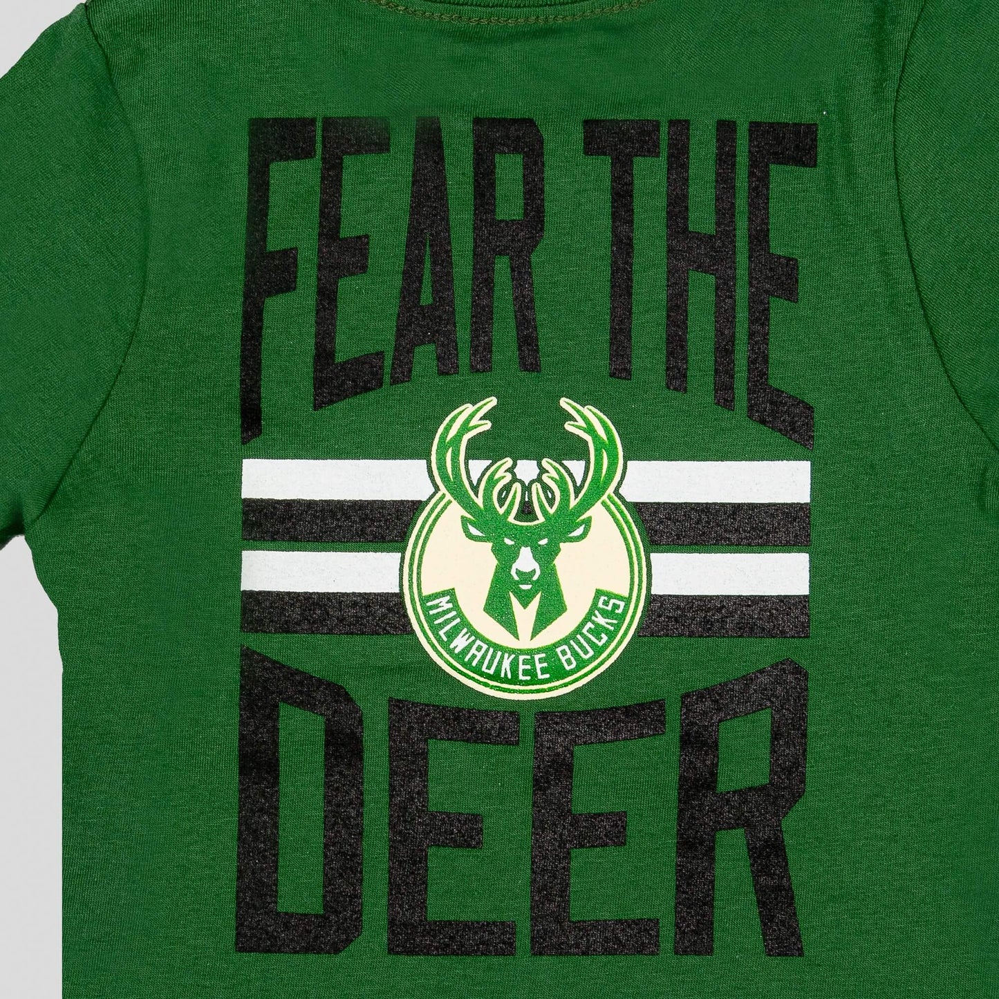 Outer Stuff Nba Slogn Back Ss Ctn Tee Milwaukee Bucks Green