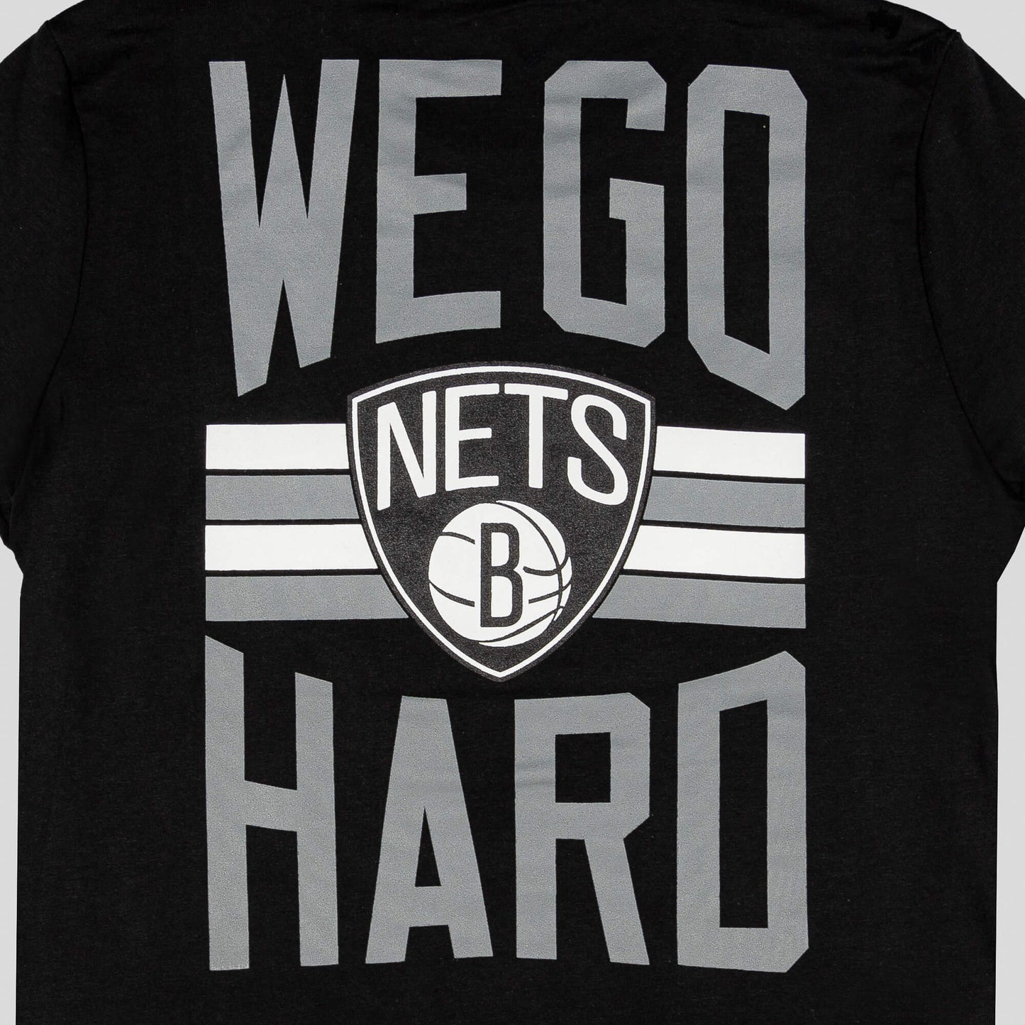 Outer Stuff Nba Slogn Back Ss Ctn Tee Brooklyn Nets Black