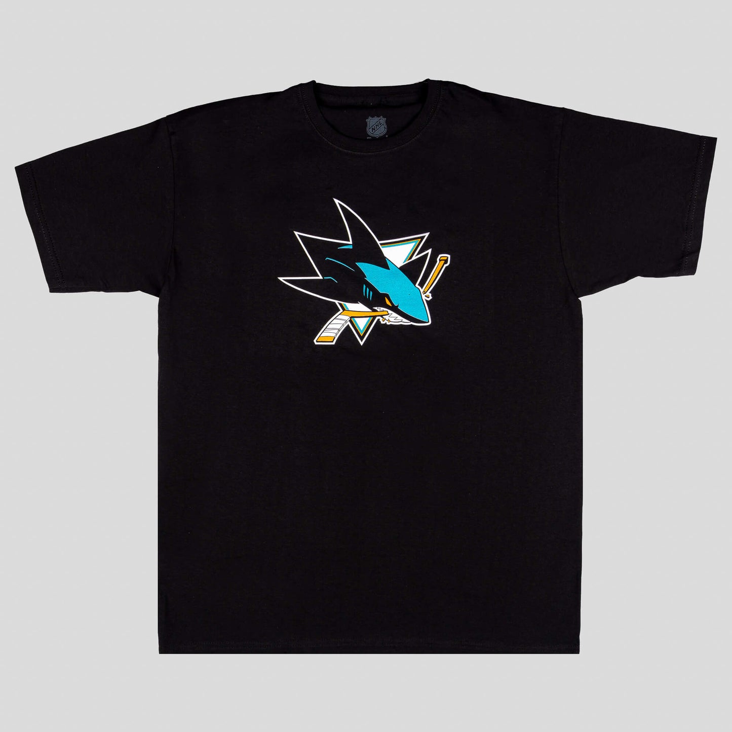 Outer Stuff NHL Primary Logo Ss Tee Sharks Black