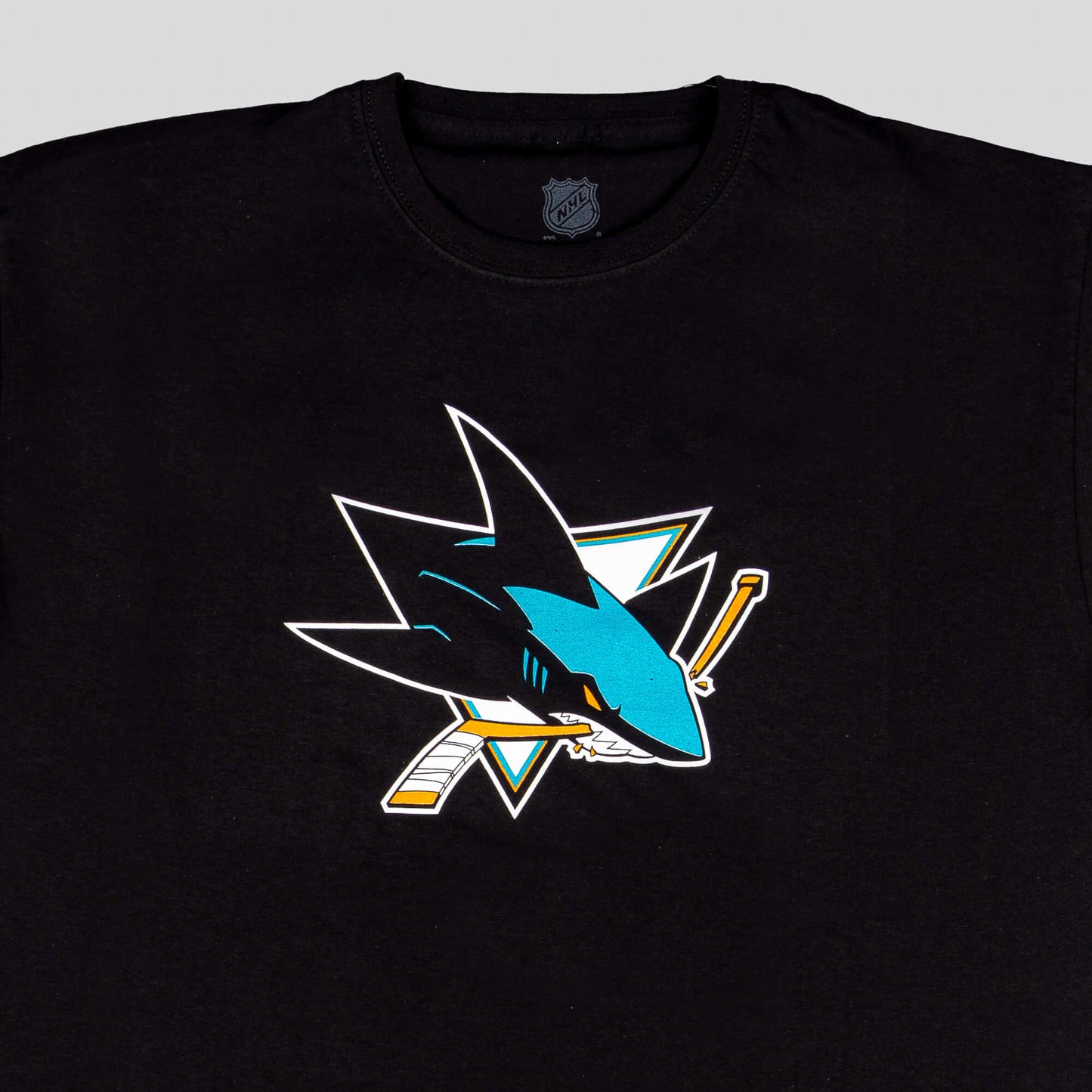 Outer Stuff NHL Primary Logo Ss Tee Sharks Black