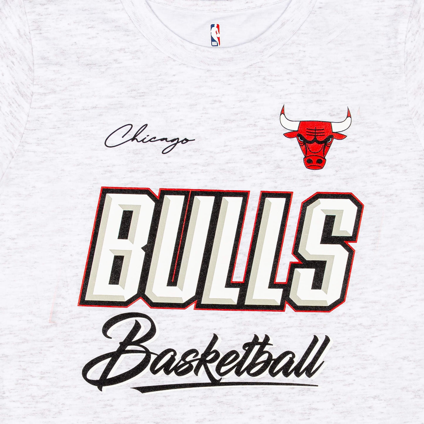 Outer Stuff Nba Court Vs Track Ctn Tee Chicago Bulls Grey