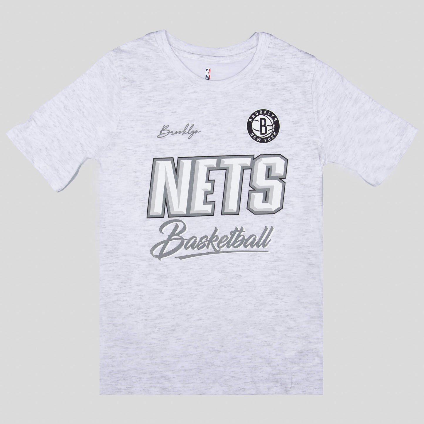 OUTER STUFF COURT VS TRACK CTN TEE BROOKLYN NETS GREY