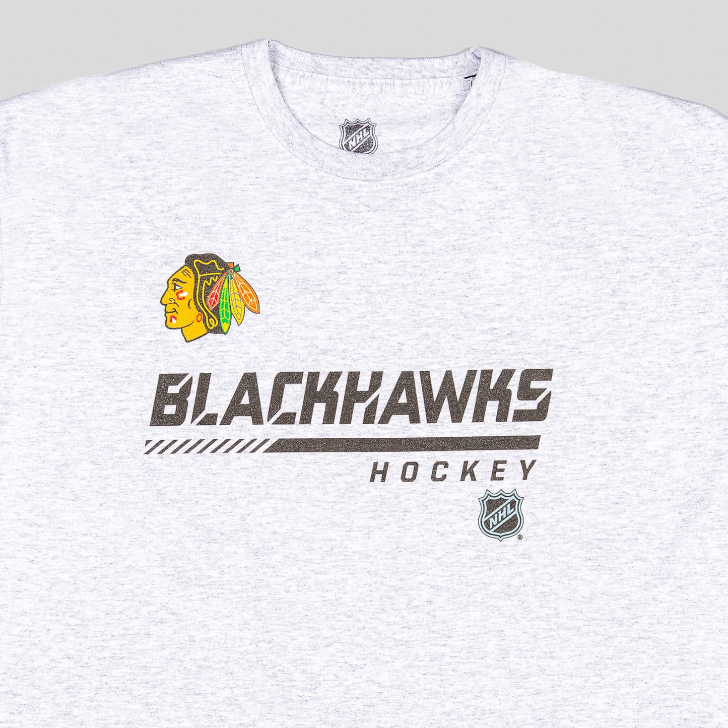 Fanatics Nhl Apro Prime Ss Ctn Tee Chicago Blackhawks Grey