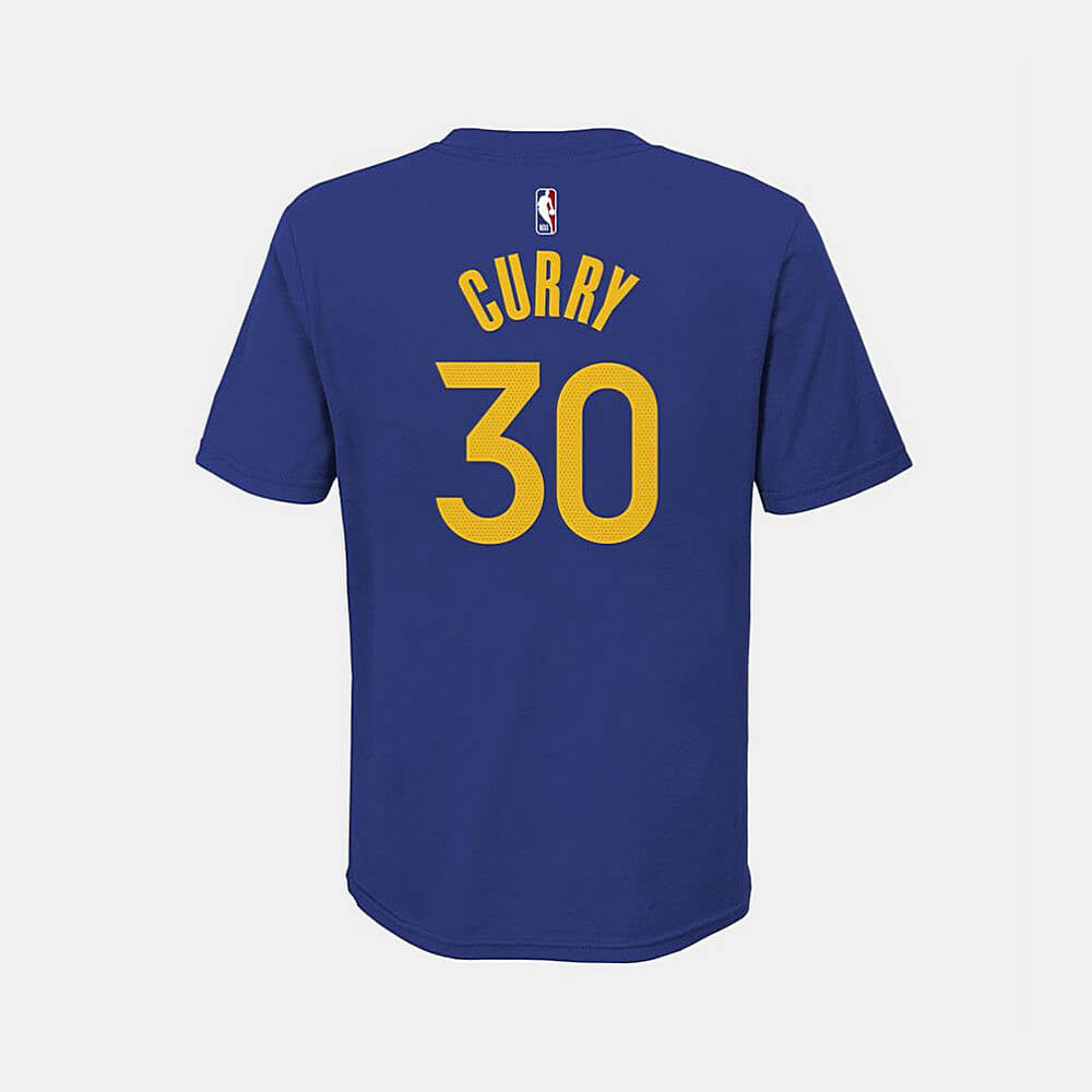 Nike Boys Icon N&N Tee Golden State Warriors Stephen Curry – Nr. 30 Blue/Yellow