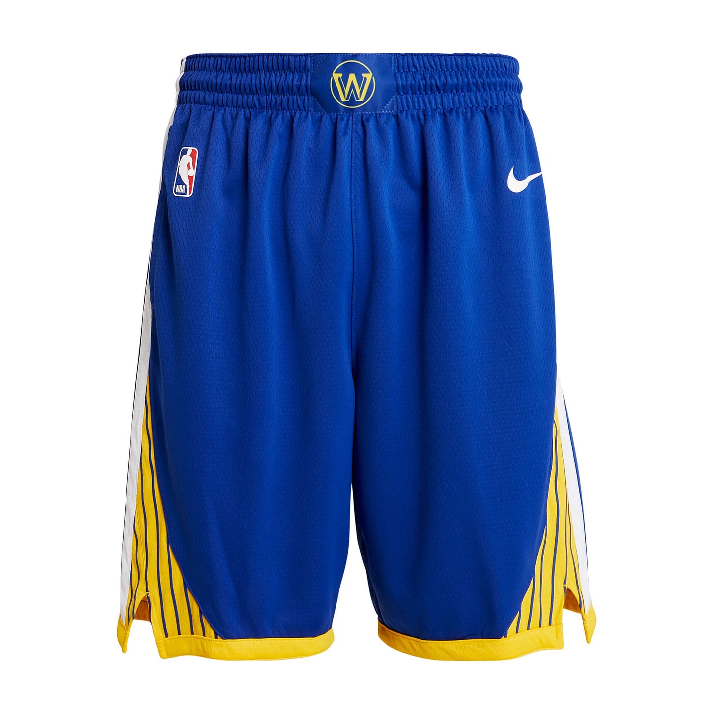 Detské basketbalové šortky Nike NBA Boys Icon Swingman Short Golden State Warriors (od 8 do 20 rokov) modrá/žltá