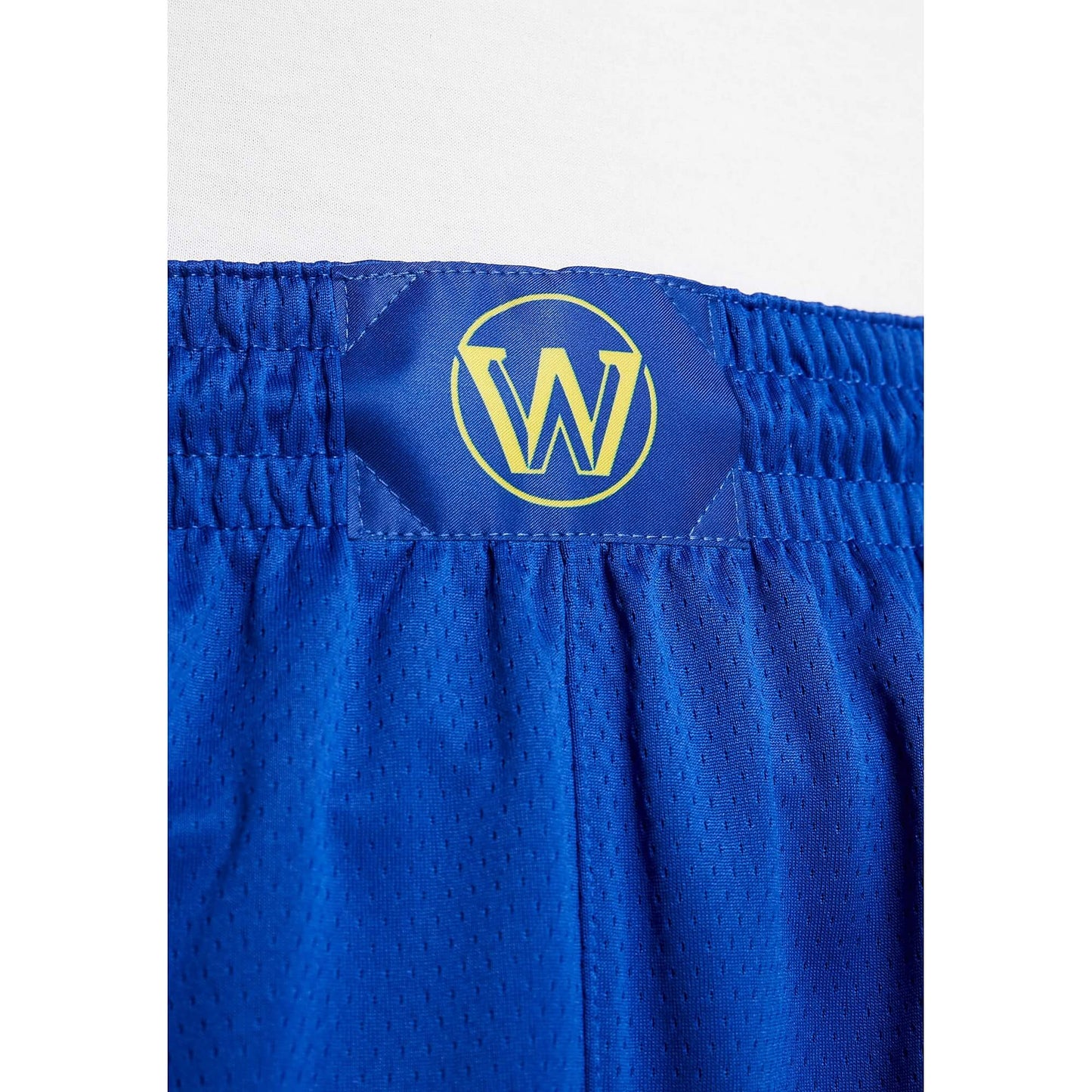 Detské basketbalové šortky Nike NBA Boys Icon Swingman Short Golden State Warriors (od 8 do 20 rokov) modrá/žltá