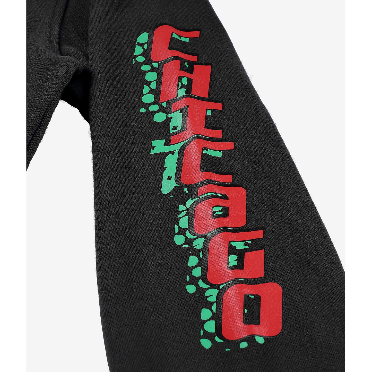 Detská mikina s kapucňou Mitchell & Ness NHL Big Face 7.0 Fashion Hoodie Chicago Blackhawks čierna