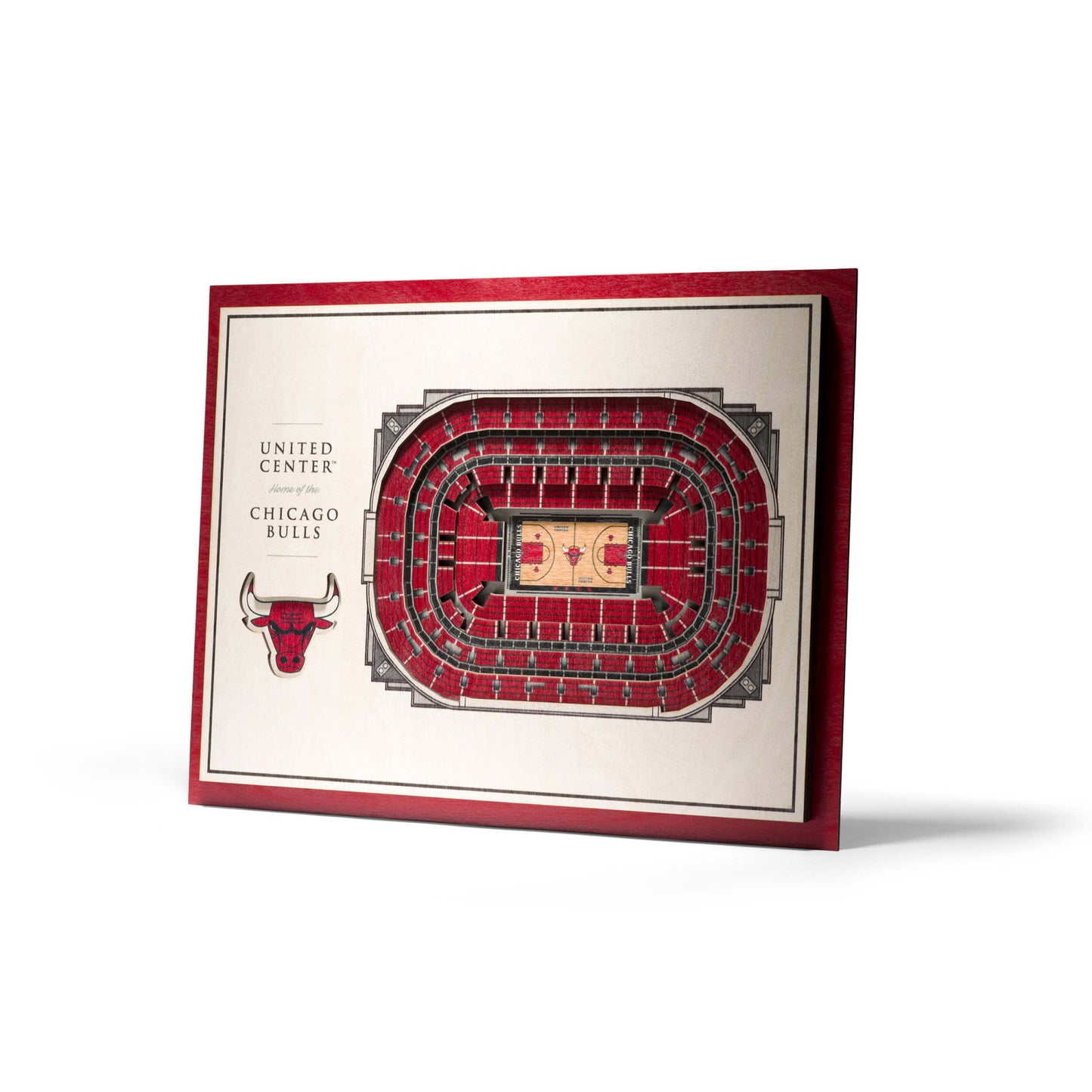 NBA 3D Stadium View Chicago Bulls (40,3 x 30,3 cm)