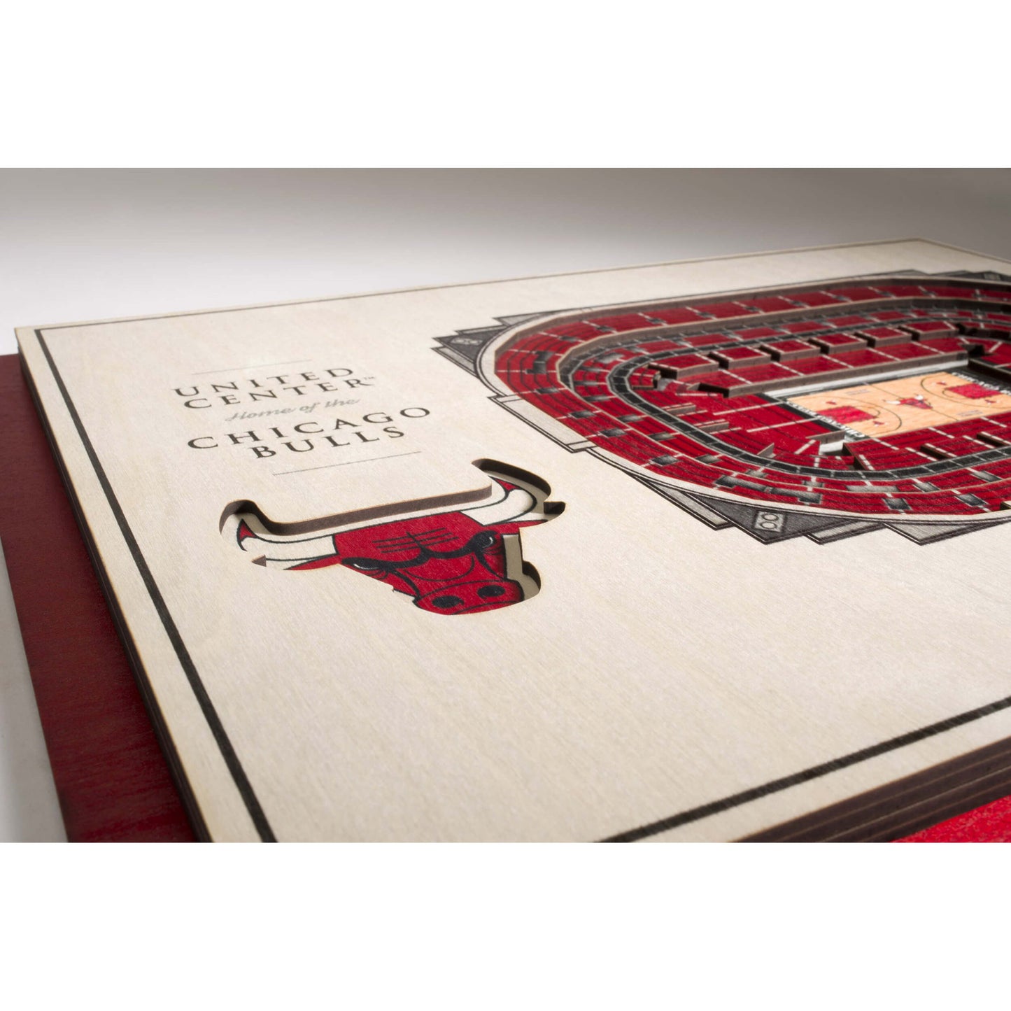NBA 3D Stadium View Chicago Bulls (40,3 x 30,3 cm)