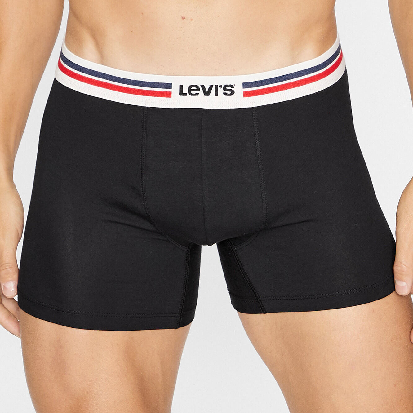 Súprava 2 kusov boxeriek Levi's® Placed Sprtswr Logo Boxer Brief Org 2P čierne
