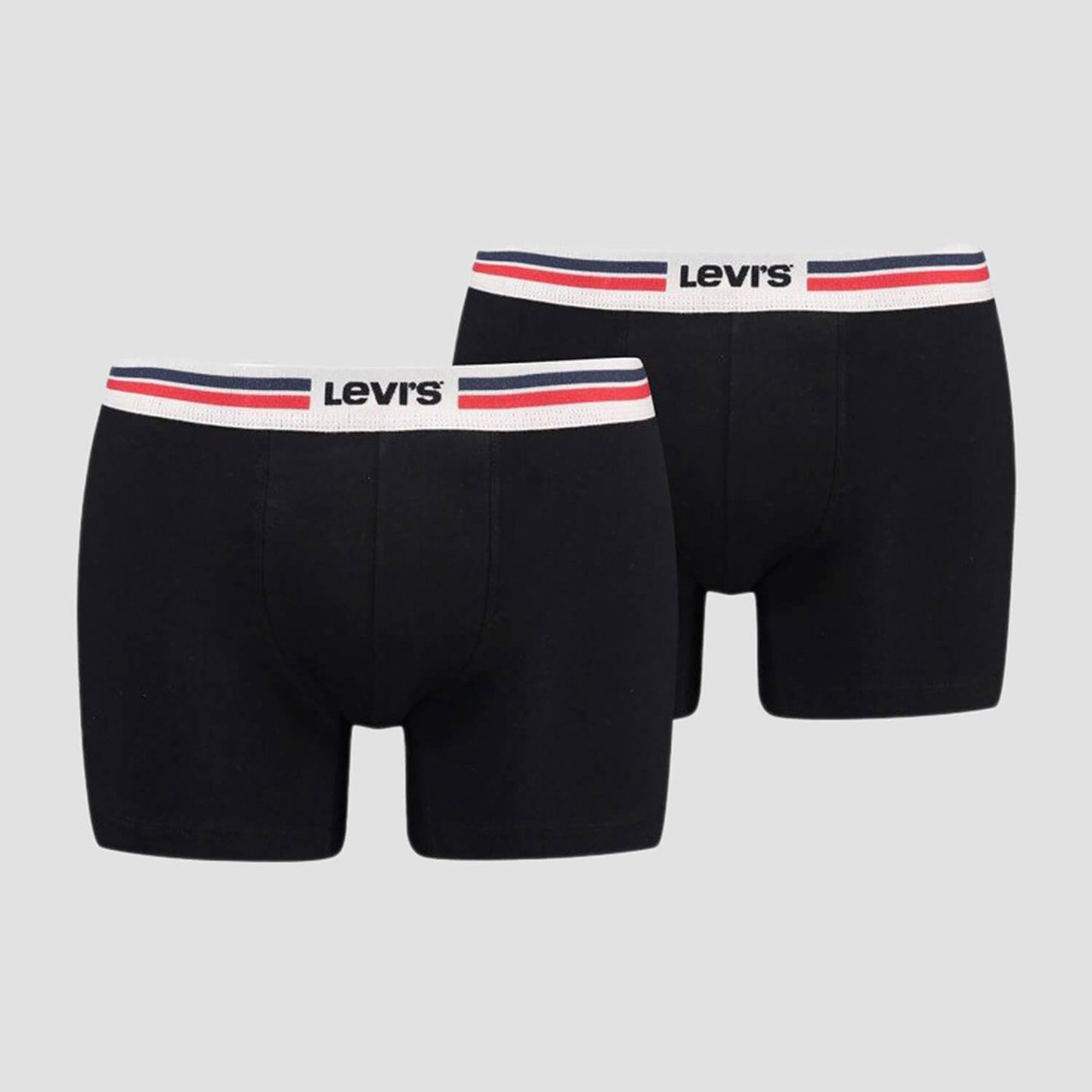 Súprava 2 kusov boxeriek Levi's® Placed Sprtswr Logo Boxer Brief Org 2P čierne