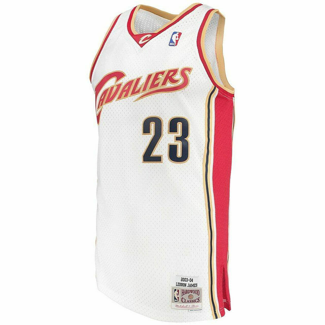 Basketbalový dres Mitchell & Ness NBA Swingman Jersey Home Cleveland Cavaliers LeBron James biely