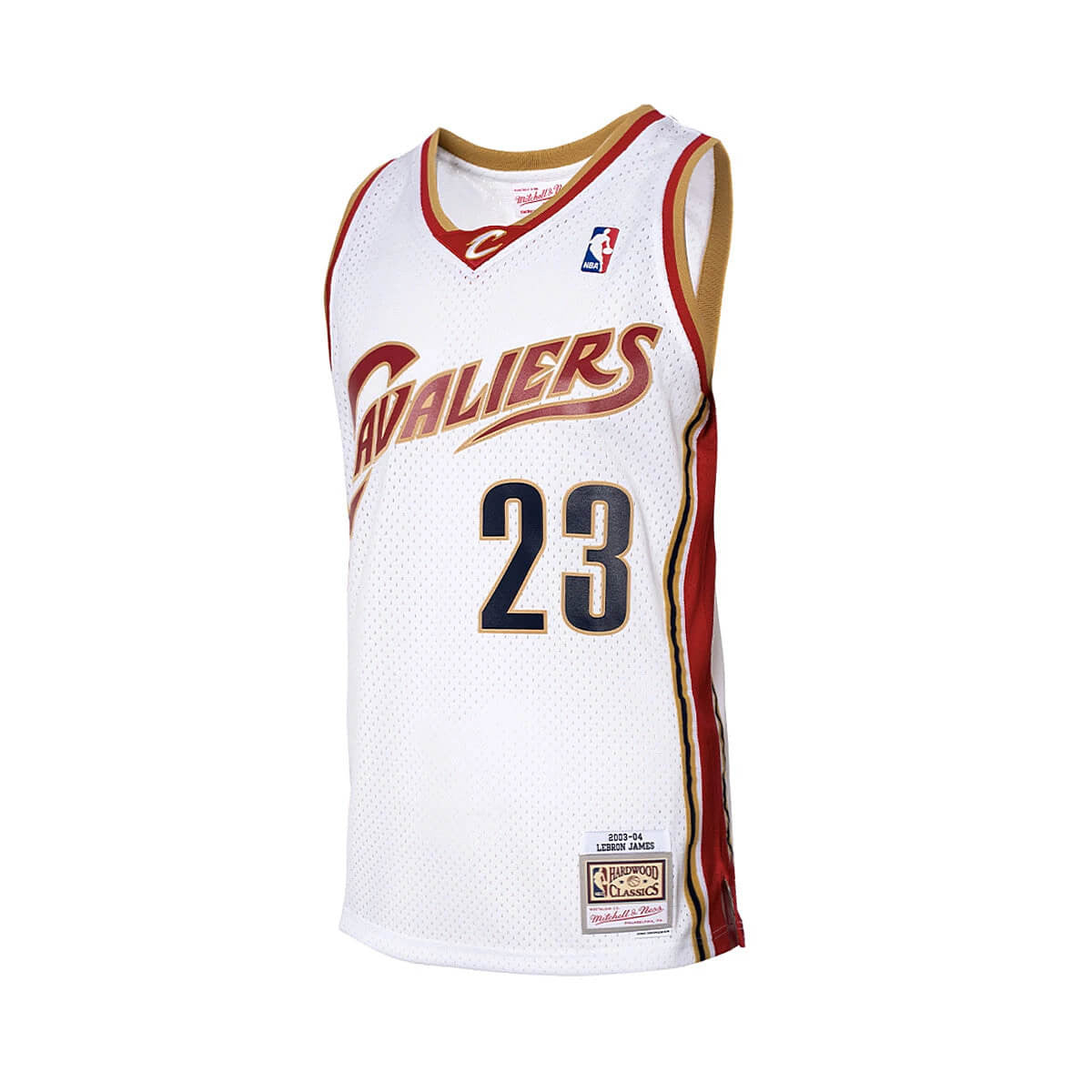 Basketbalový dres Mitchell & Ness NBA Swingman Jersey Home Cleveland Cavaliers LeBron James biely