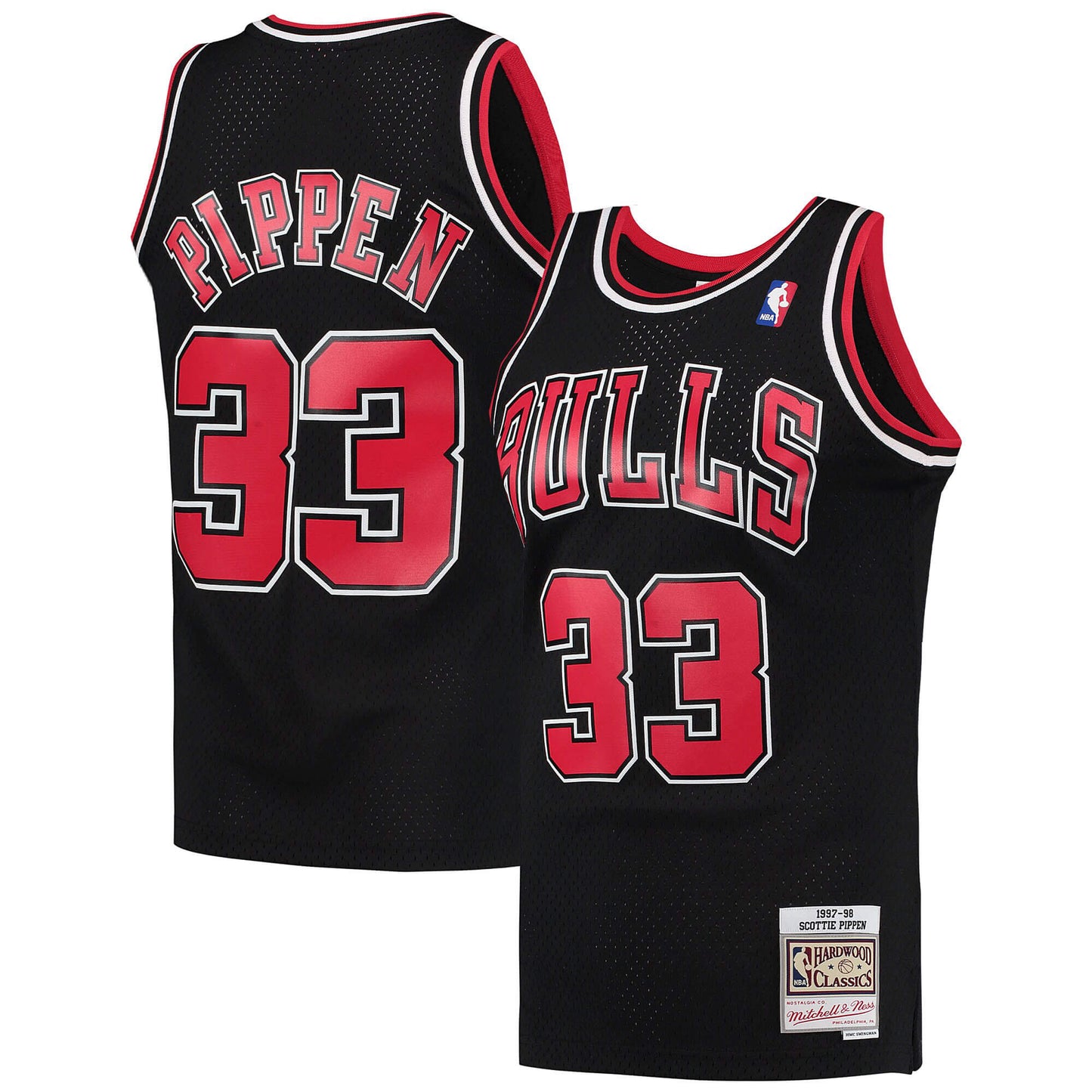 Basketbalový dres Mitchell & Ness NBA Swingman Jersey Alt. Chicago Bulls Scottie Pippen čierny