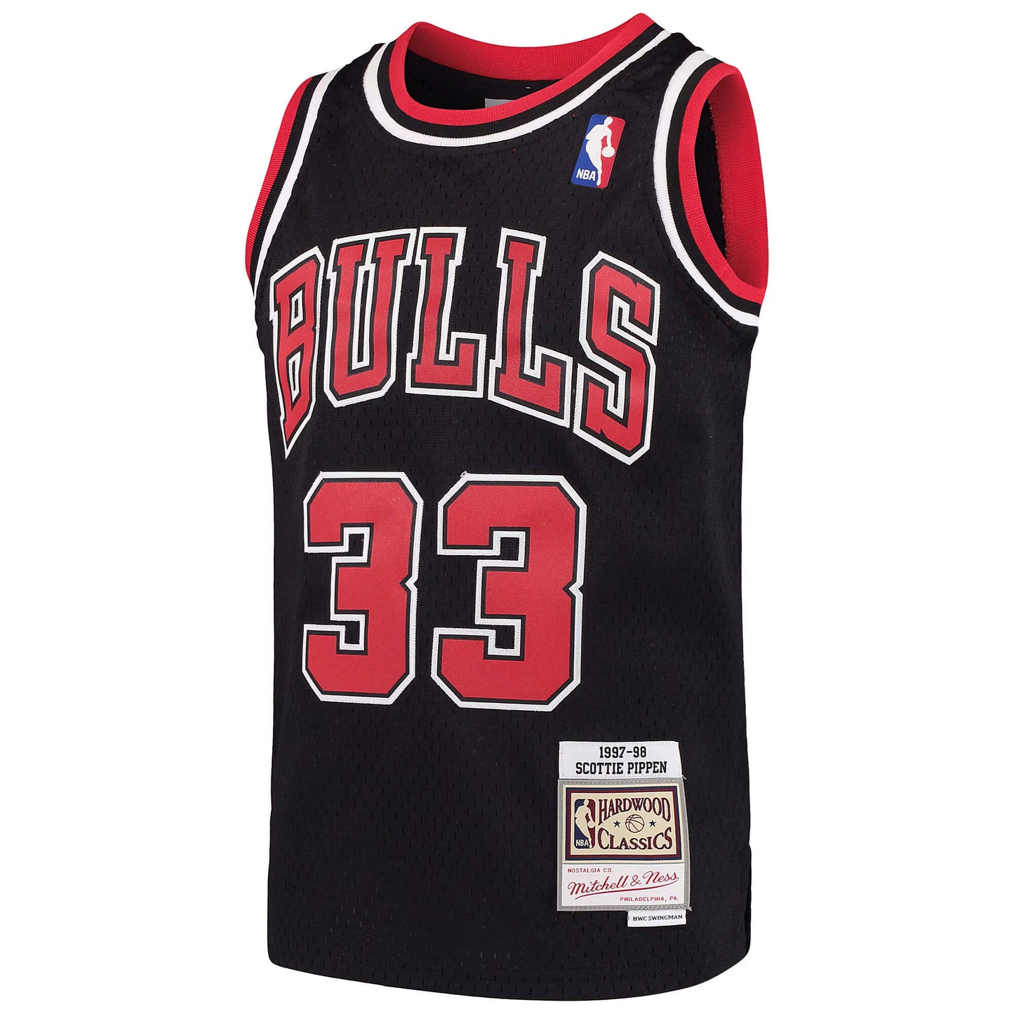 Basketbalový dres Mitchell & Ness NBA Swingman Jersey Alt. Chicago Bulls Scottie Pippen čierny