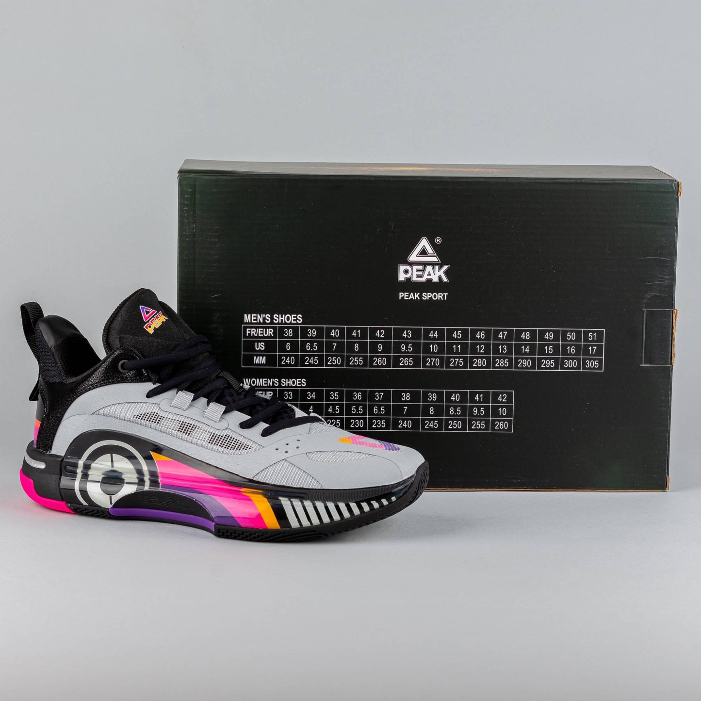 Basketbalové tenisky Peak Basketball Shoes Flash 5 - Fast Forward Jose Avarado Taichi Ultralight P-Soon White Grey