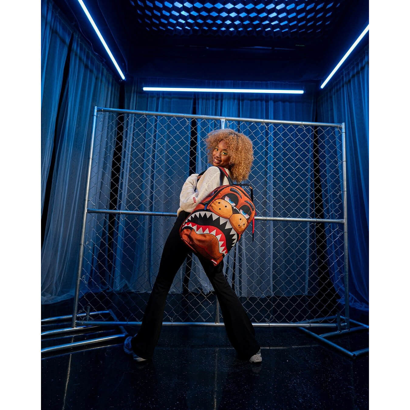 Sprayground Five Nights At Freddy'S Shark Dlxsr Backpack Brown