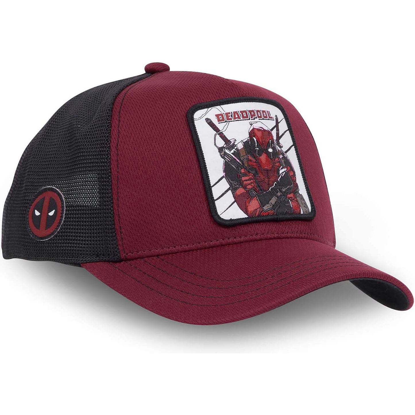 Šiltovka so sieťkou Capslab Marvel Deadpool bordová