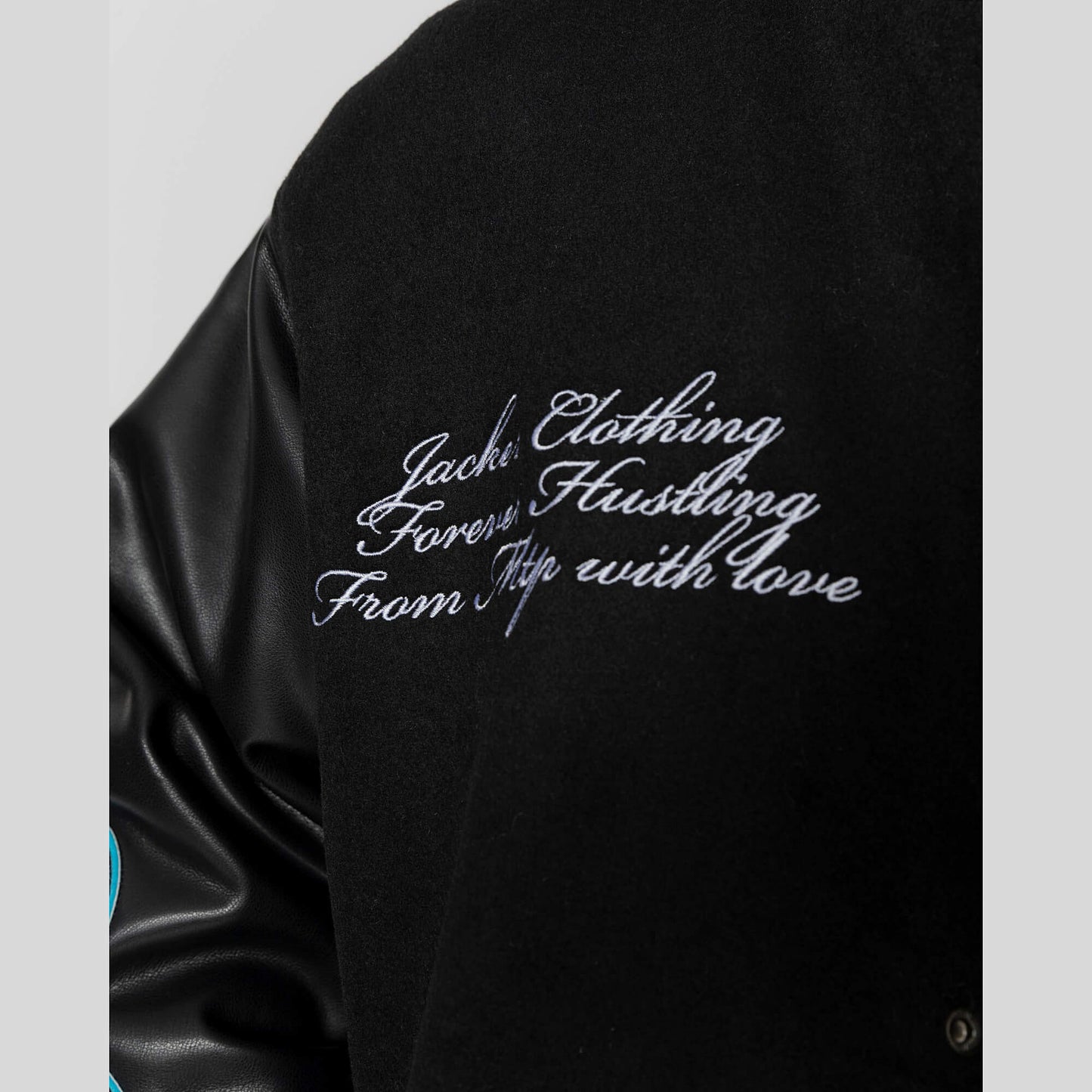 Bunda bomber Jacker Big Pharma Varsity Jacket Black čierna