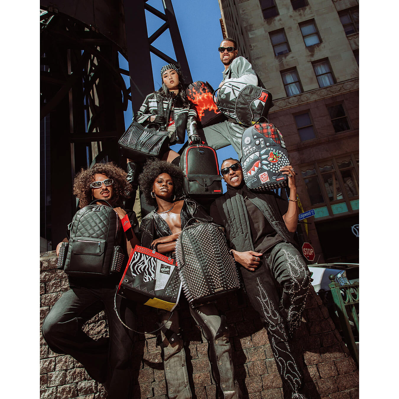 Batoh Sprayground Punk Rock Shark - Soho Soundsystem Backpack čierny