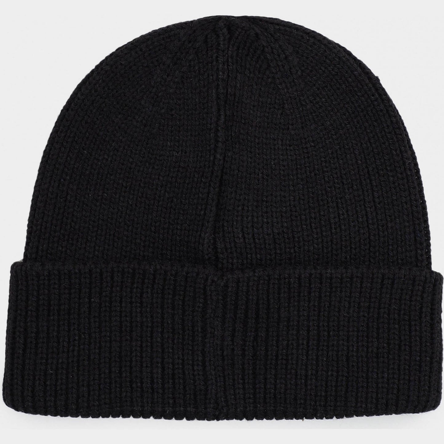 Pánska zimná čiapka Timberland Ribbed Beanie With Logo Label - Fisherman Beanie čierna