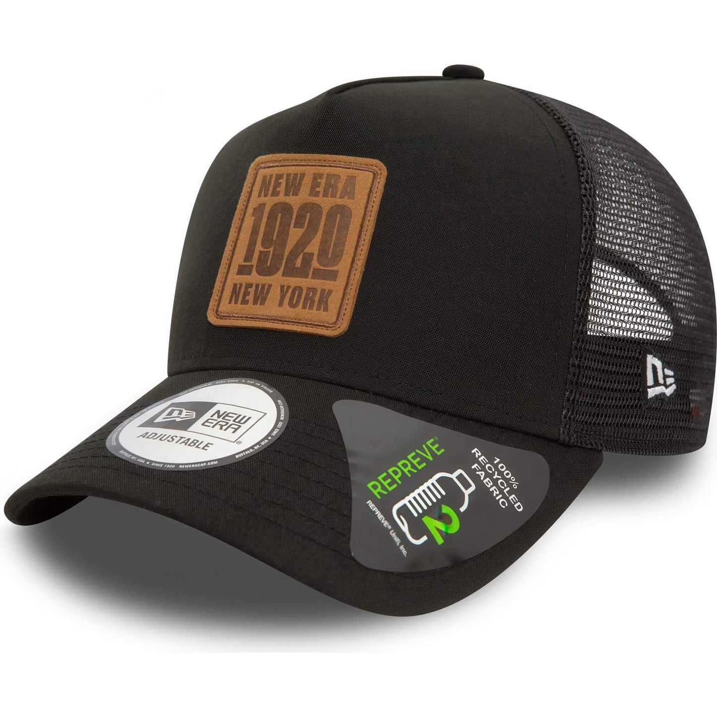 Šiltovka so sieťkou New Era 940 Repreve Black A-Frame Trucker Cap čierna