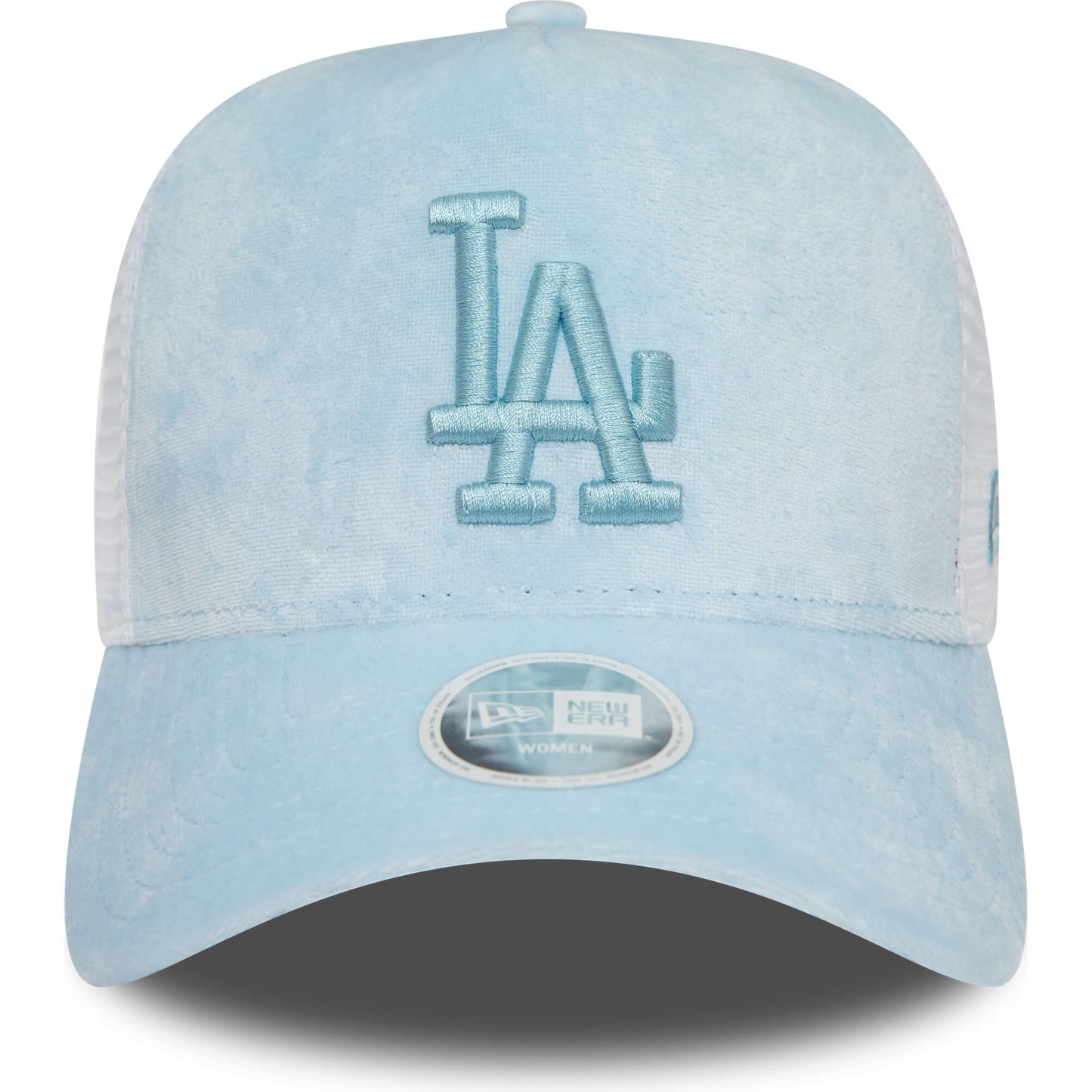 Šiltovka New Era 940W MLB LA Dodgers Womens Velour Blue A-Frame Trucker Cap modrá