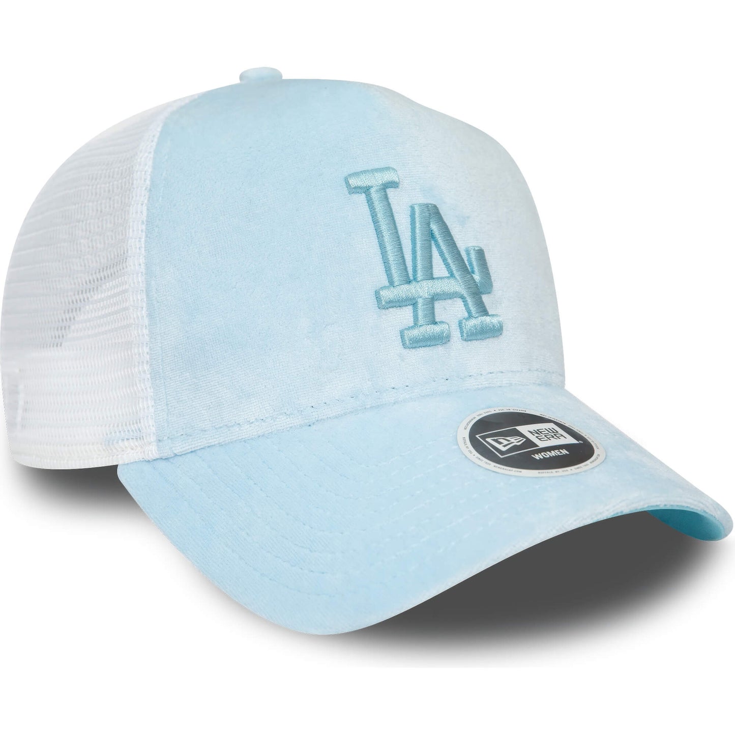 Šiltovka New Era 940W MLB LA Dodgers Womens Velour Blue A-Frame Trucker Cap modrá