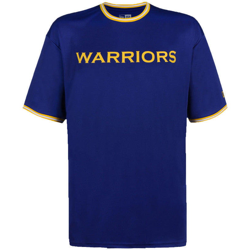 New Era Tričko Nba Tipping Wordmark Tee Golden State Warriors Blue
