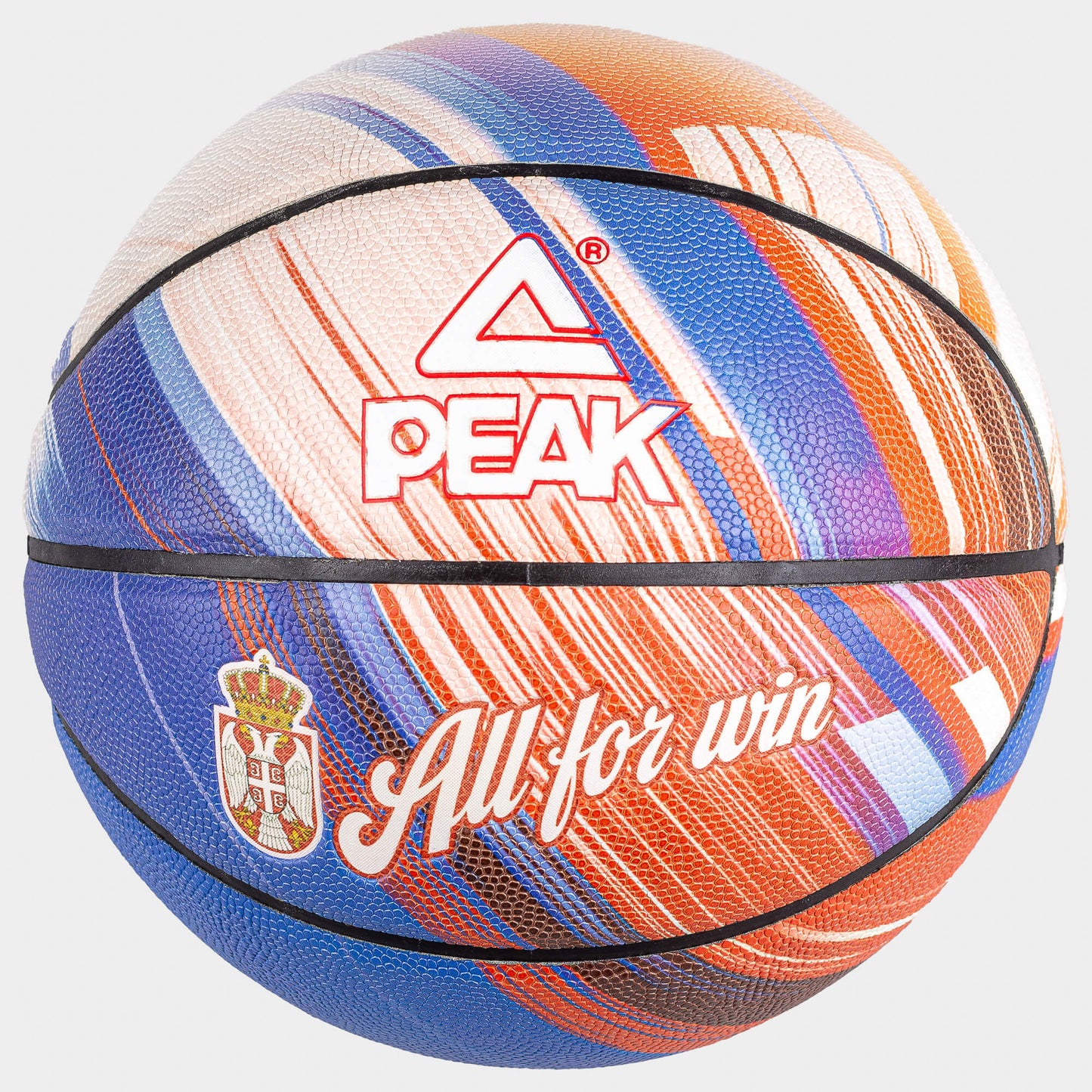 Basketbalová lopta PEAK Serbia All for Win 7 RED/BLUE