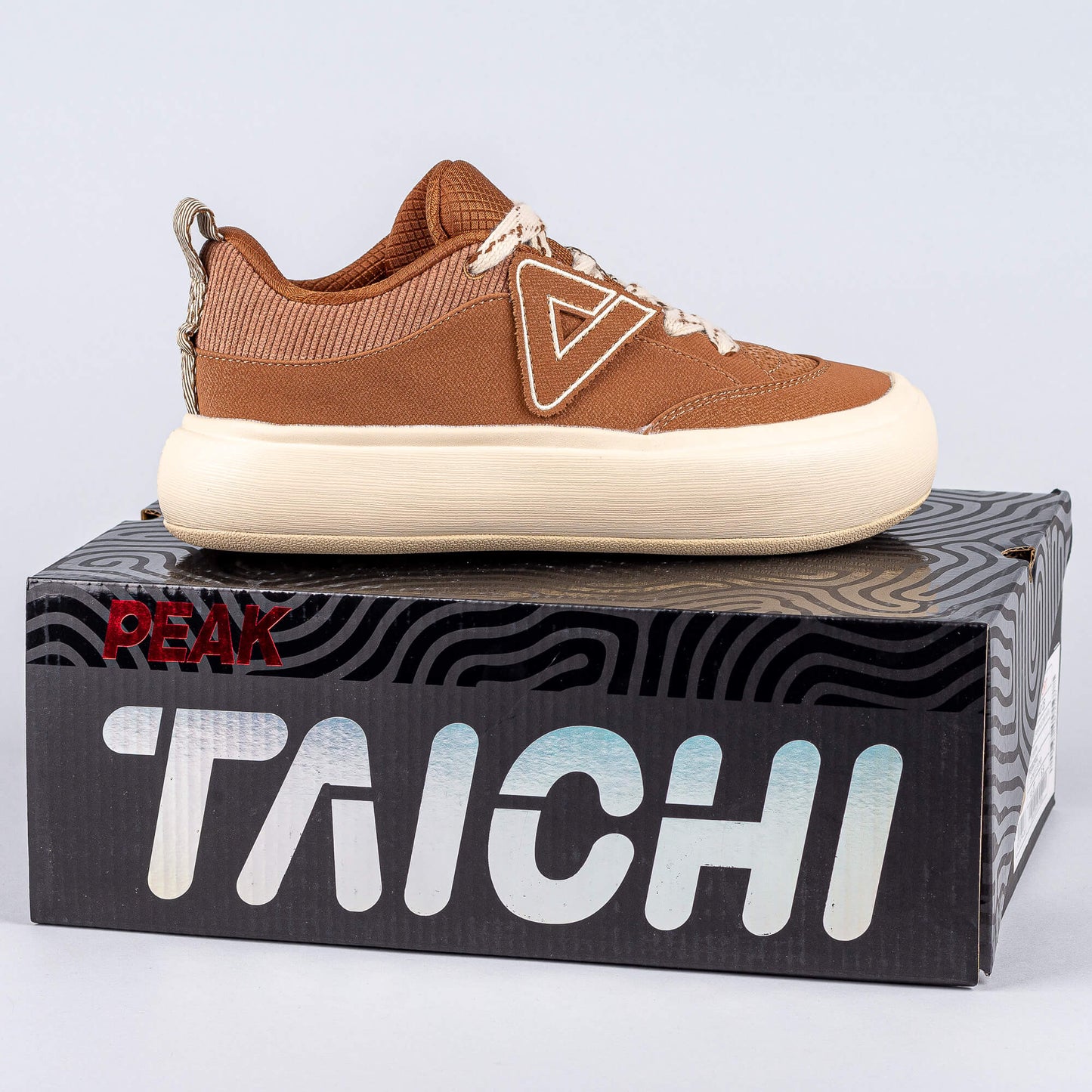 Dámske módne tenisky Peak Fashion Culture Shoes Taichi Cake Shoes Brown