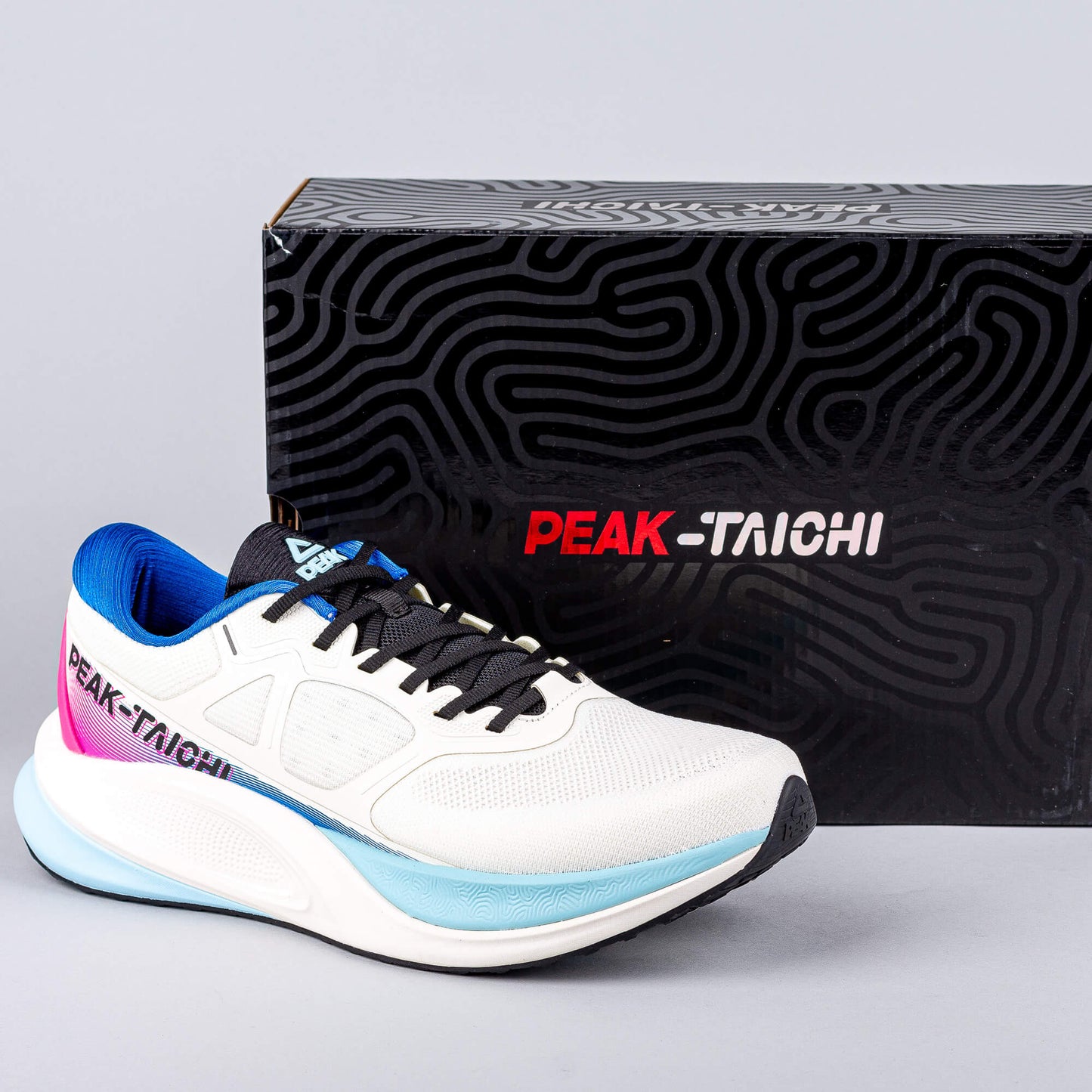 Bežecké tenisky Peak Running Shoes Taichi-Twin-Engine White/Blue