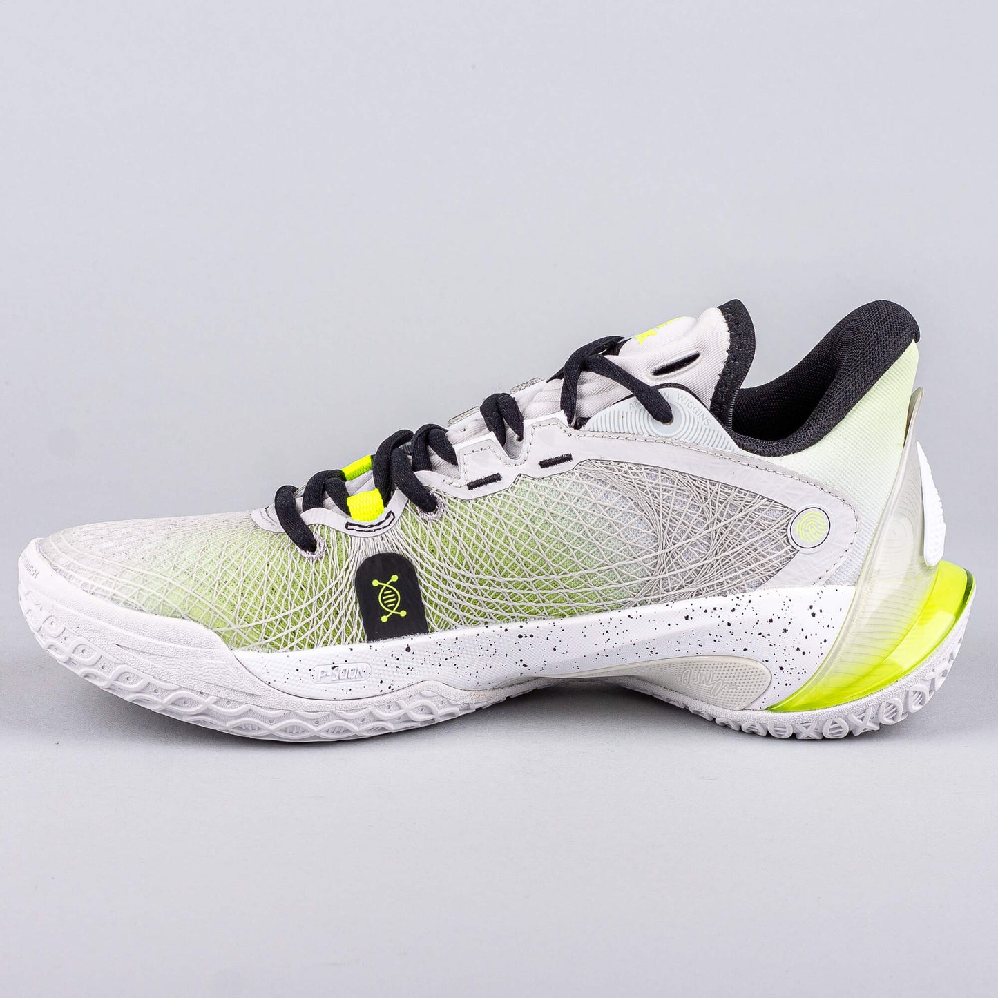 Basketbalové tenisky Peak Basketball Match Shoes Wiggins AW-Talent 2 Lt.Grey/Fluorescent Green