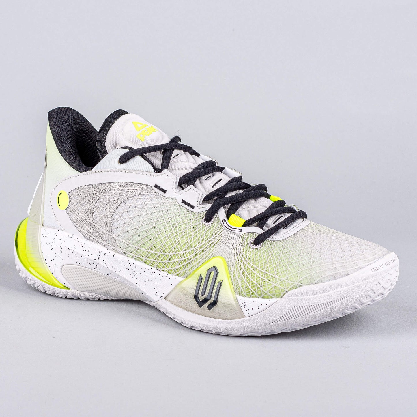 Basketbalové tenisky Peak Basketball Match Shoes Wiggins AW-Talent 2 Lt.Grey/Fluorescent Green