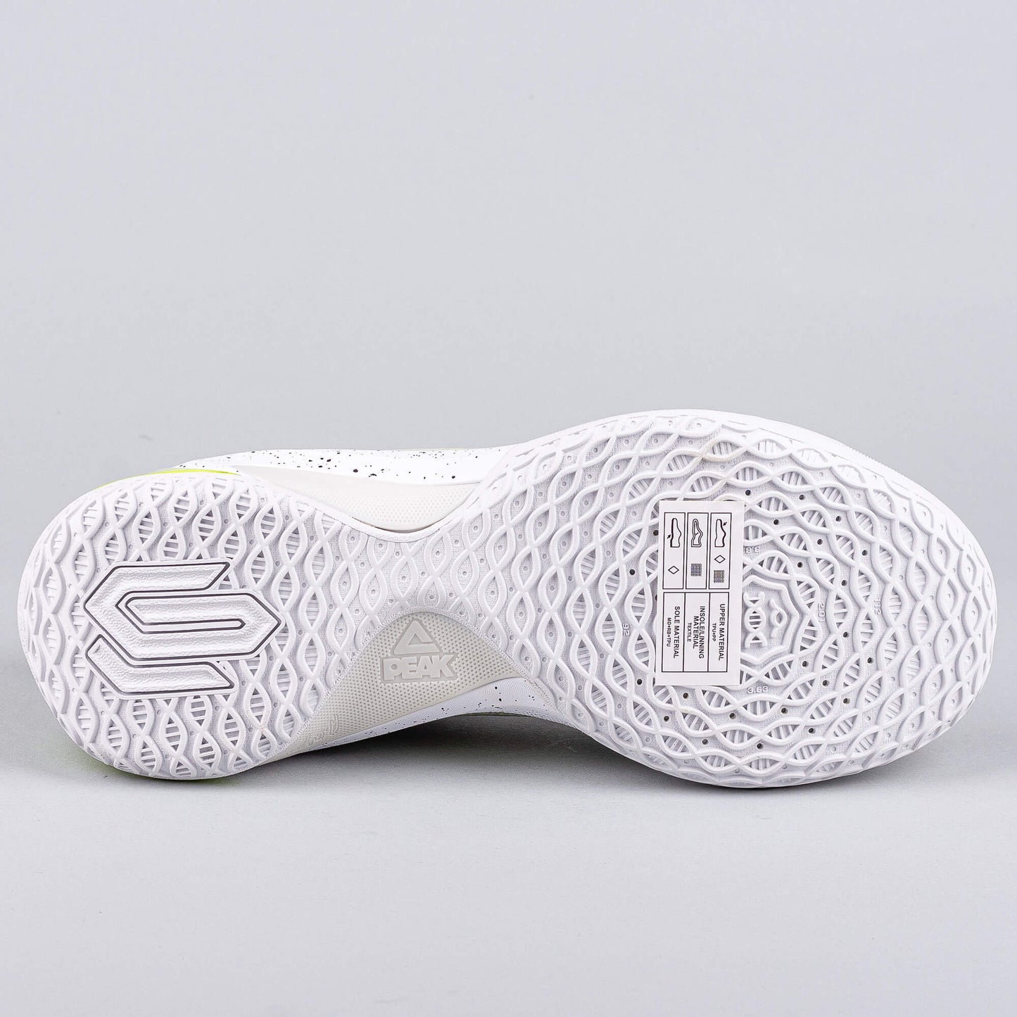 Basketbalové tenisky Peak Basketball Match Shoes Wiggins AW-Talent 2 Lt.Grey/Fluorescent Green