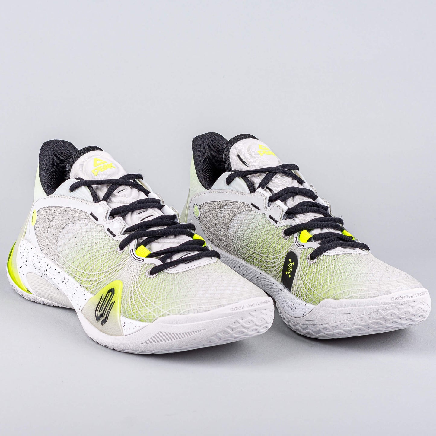 Basketbalové tenisky Peak Basketball Match Shoes Wiggins AW-Talent 2 Lt.Grey/Fluorescent Green