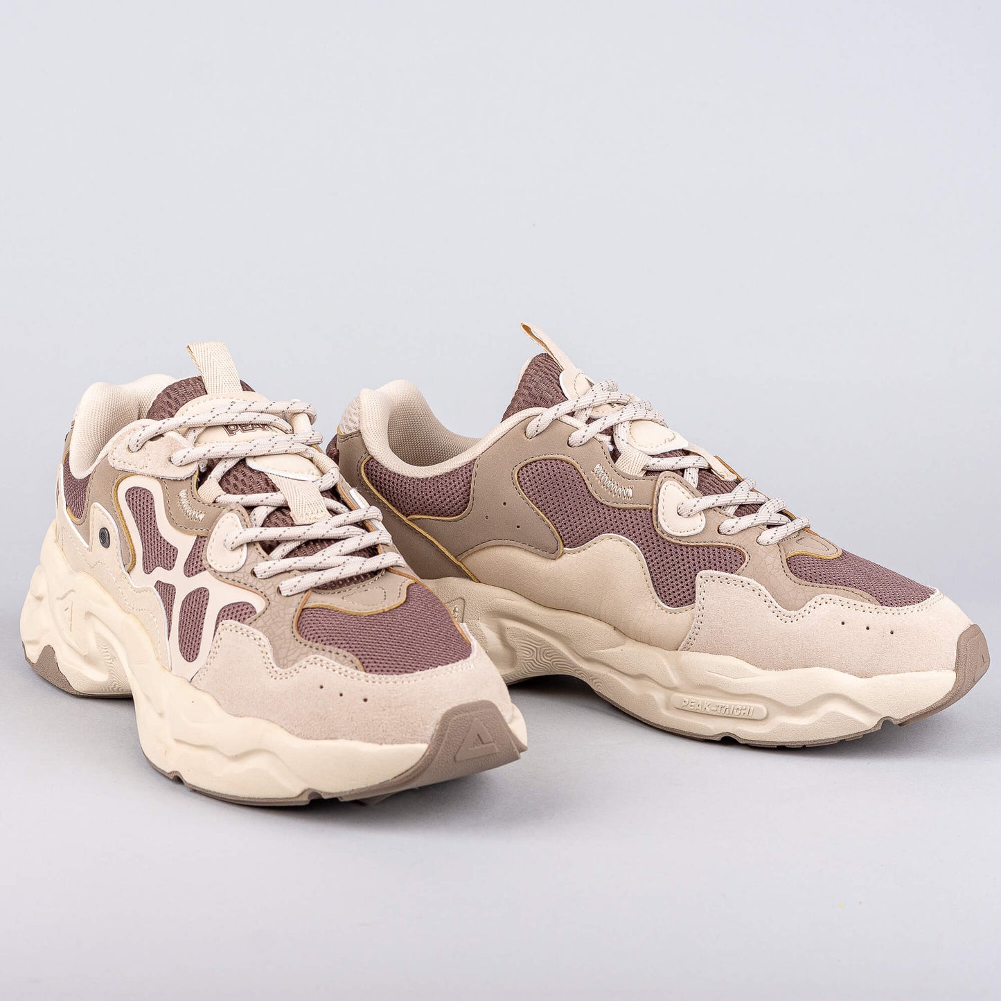 Módne tenisky Peak Retro Casual Shoes Beige/Coffee