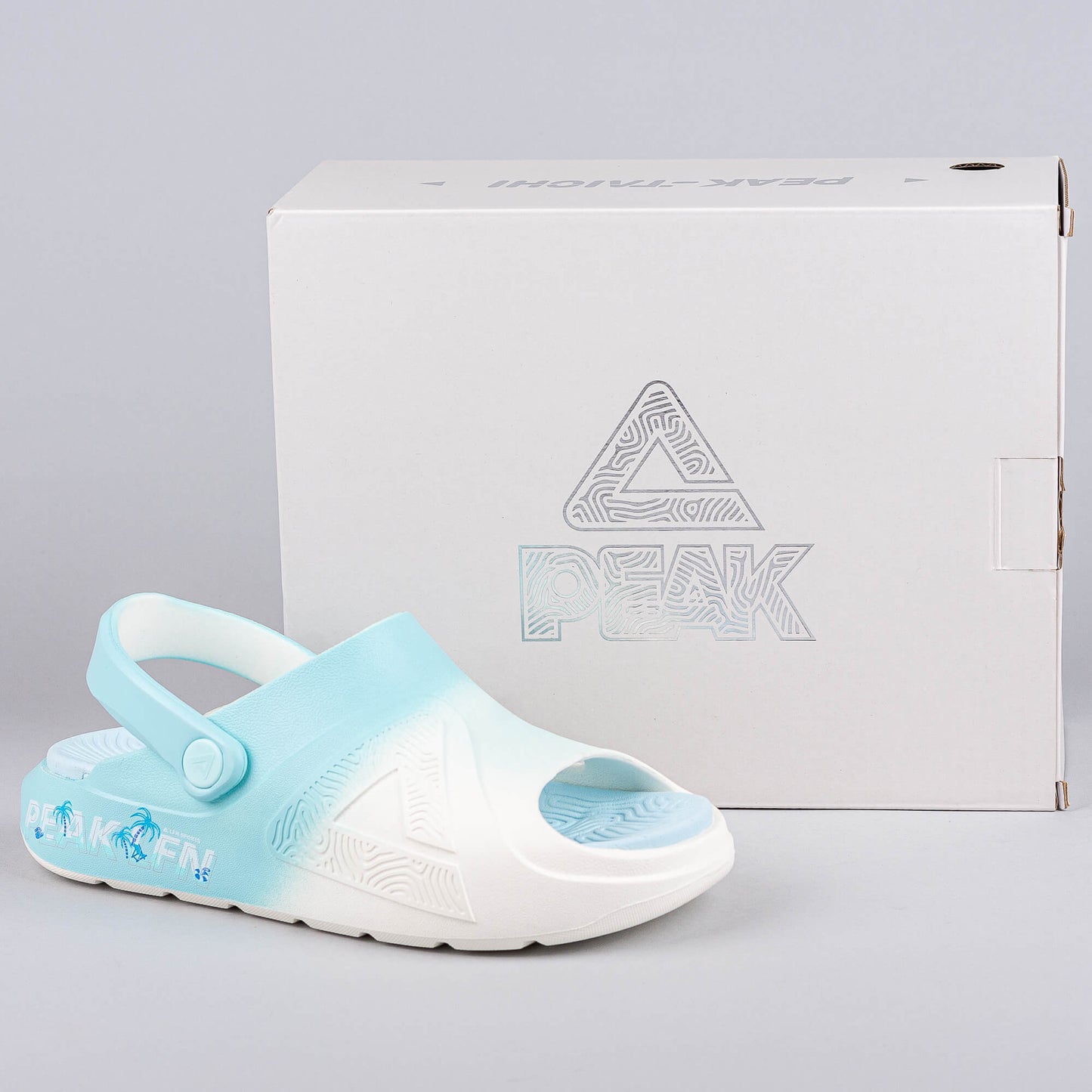 Dámske sandále PEAK Taichi Clogs Waves OFF WHITE/MOONLIGHT BLUE