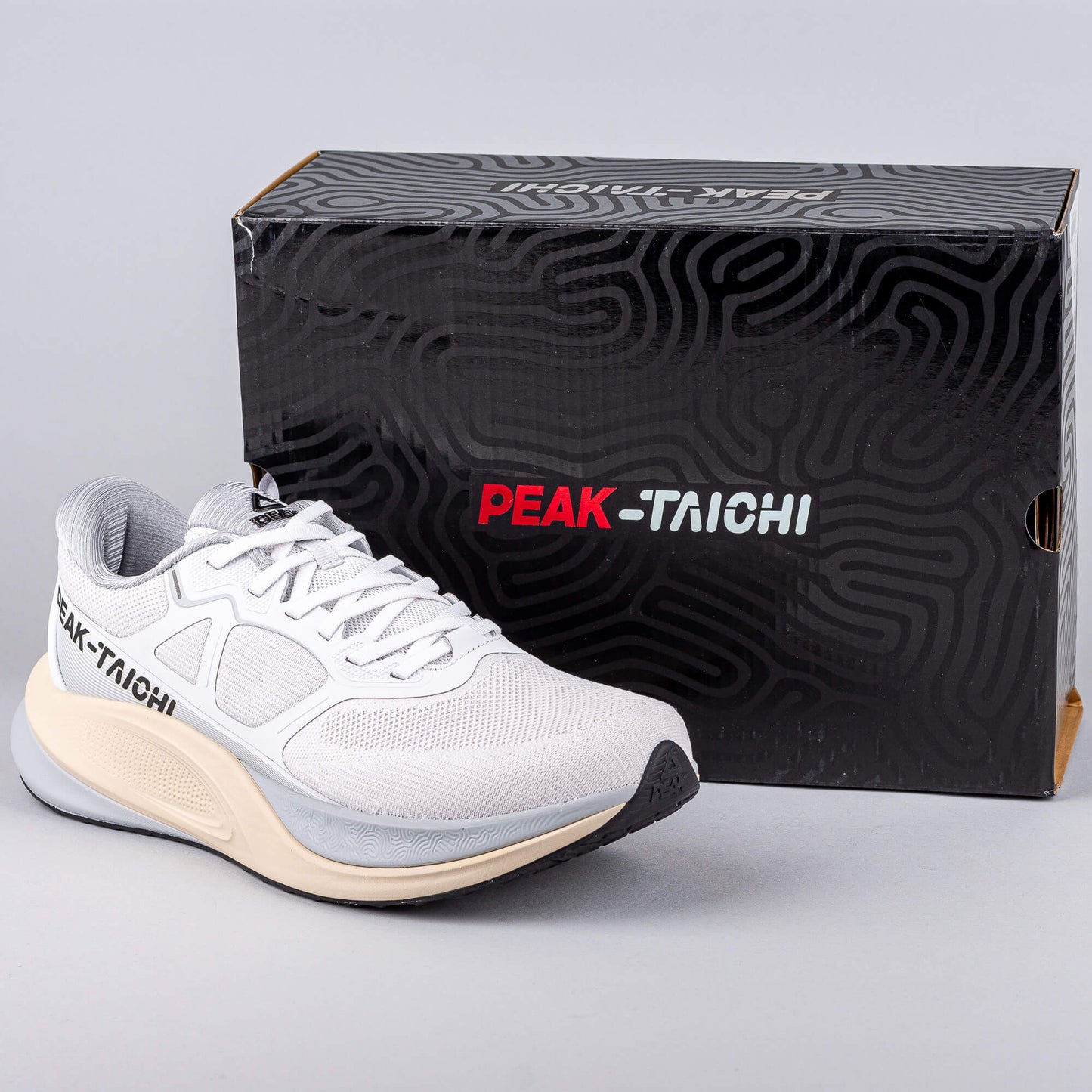 Bežecké tenisky Peak Running Shoes Taichi-Twin-Engine Lt.Grey
