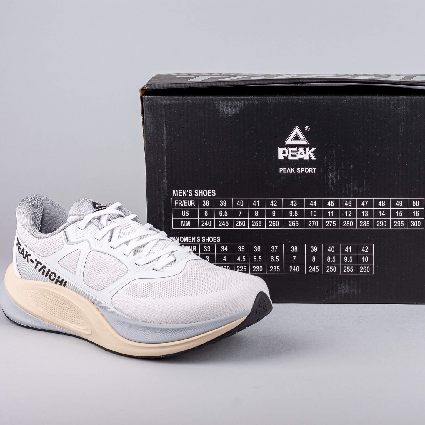 Bežecké tenisky Peak Running Shoes Taichi-Twin-Engine Lt.Grey