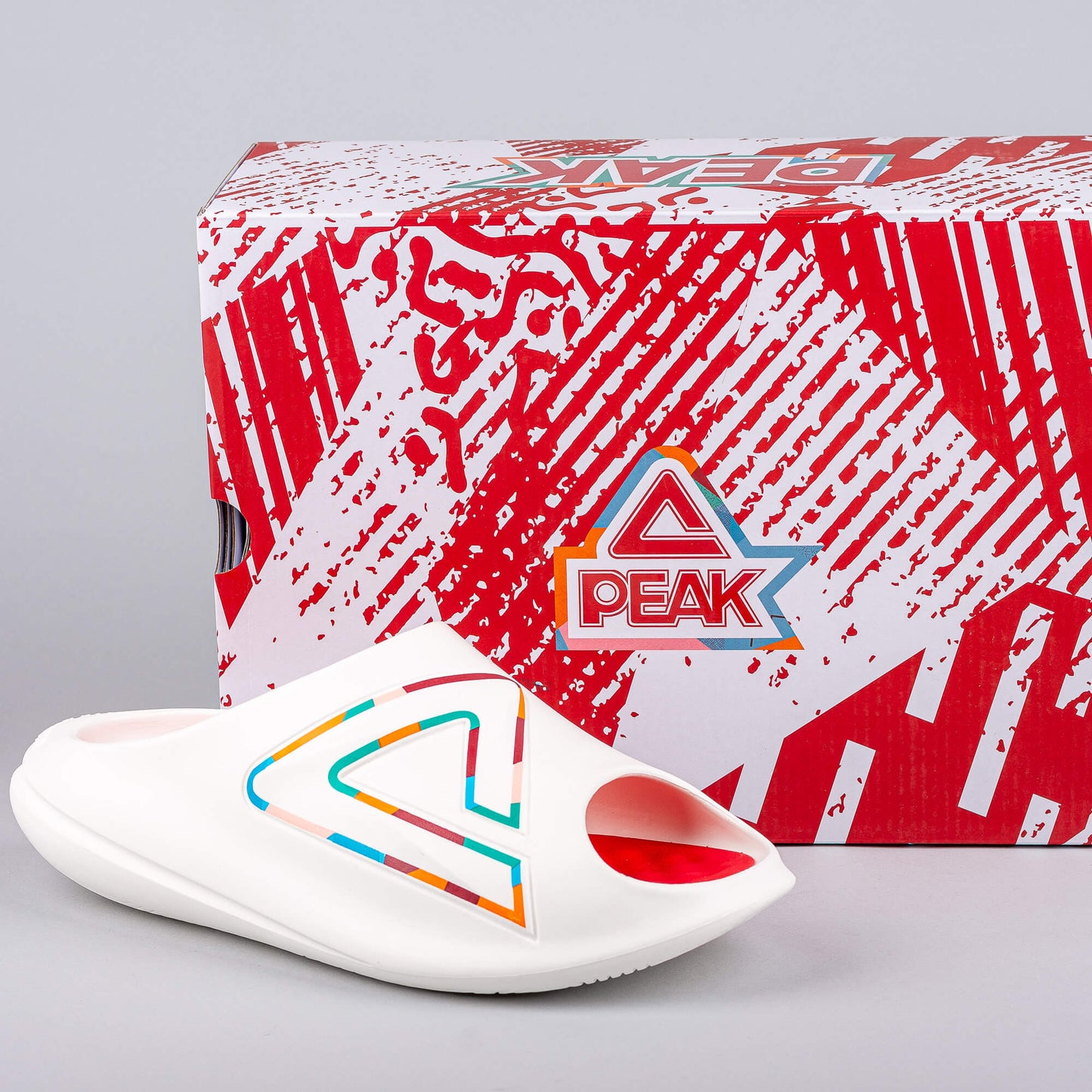 Sandále Peak Sports Slippers Taichi Giant Olympic White/Red
